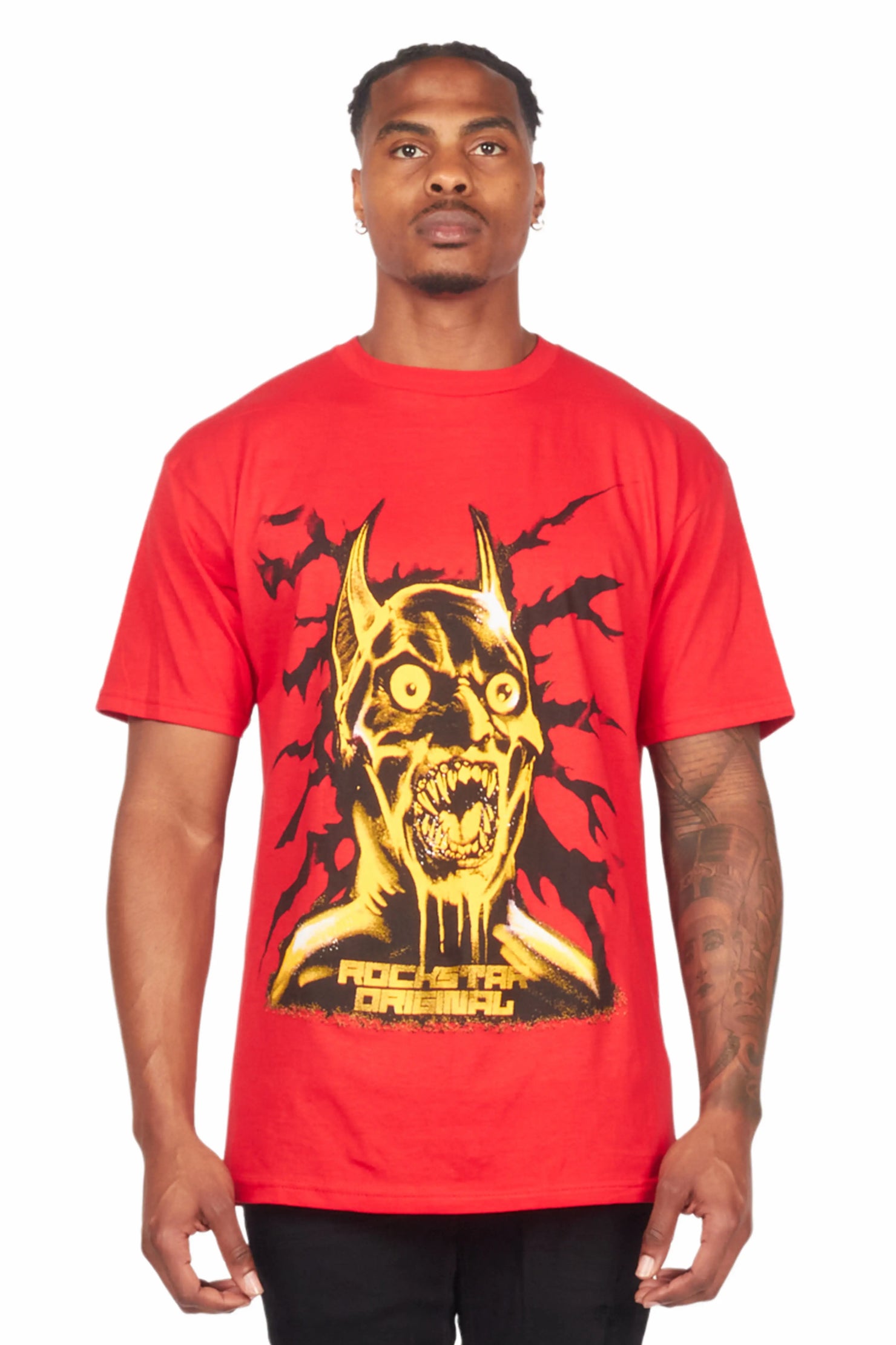 Scared Red Graphic T-Shirt