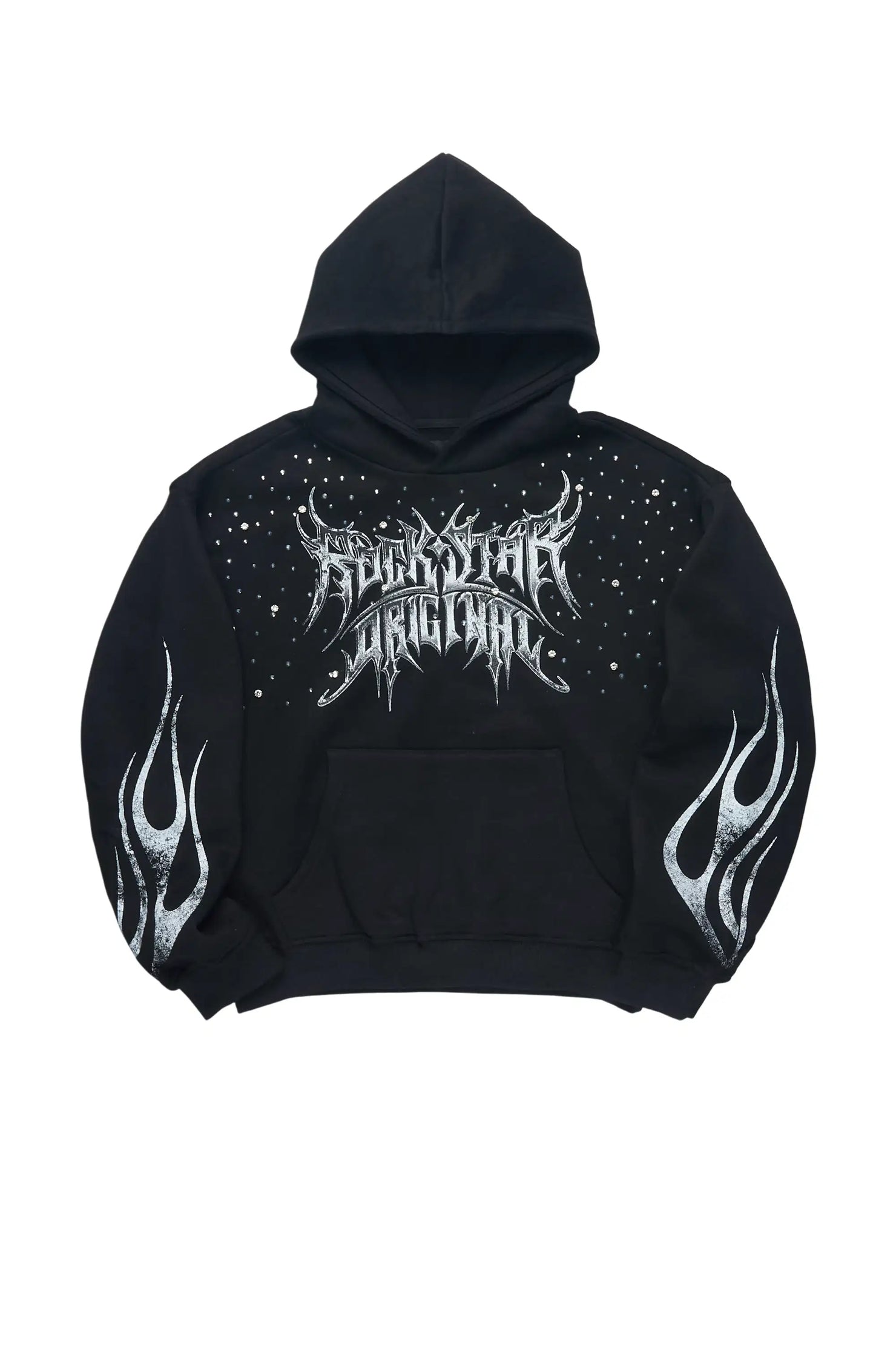 Boys Nikisha Black Rhinestone Hoodie