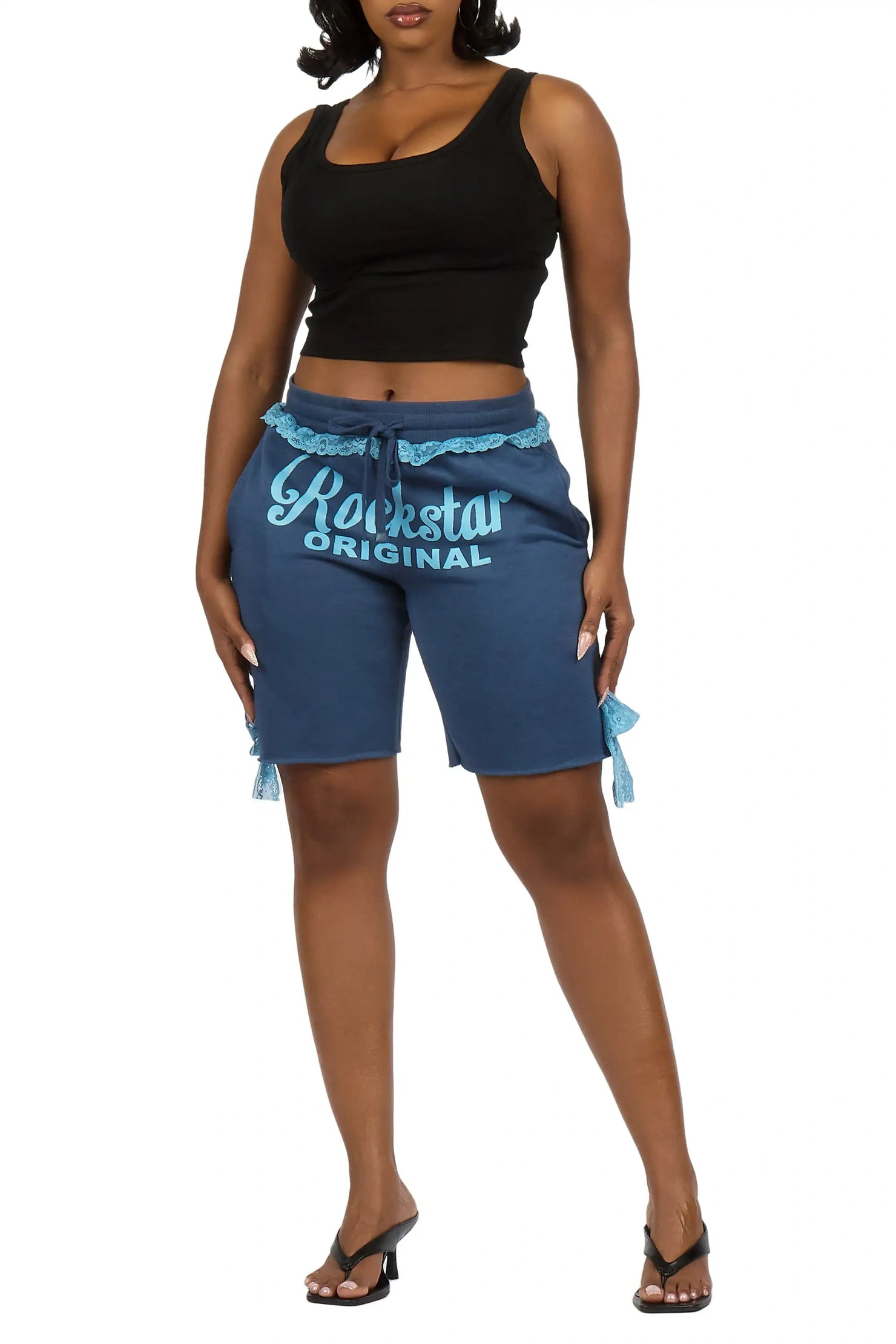 Lala Blue Baggy Short