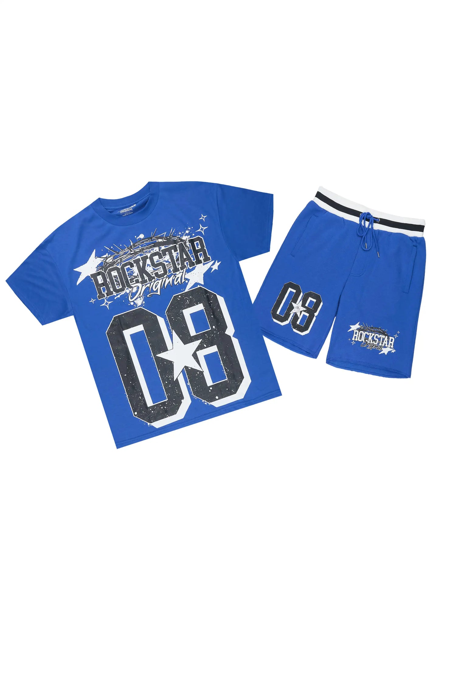 Allstar Royal/Black T-Shirt Short Set
