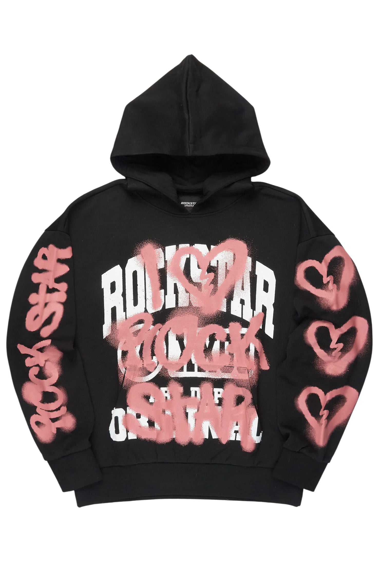 Loverdose Black Graphic Hoodie