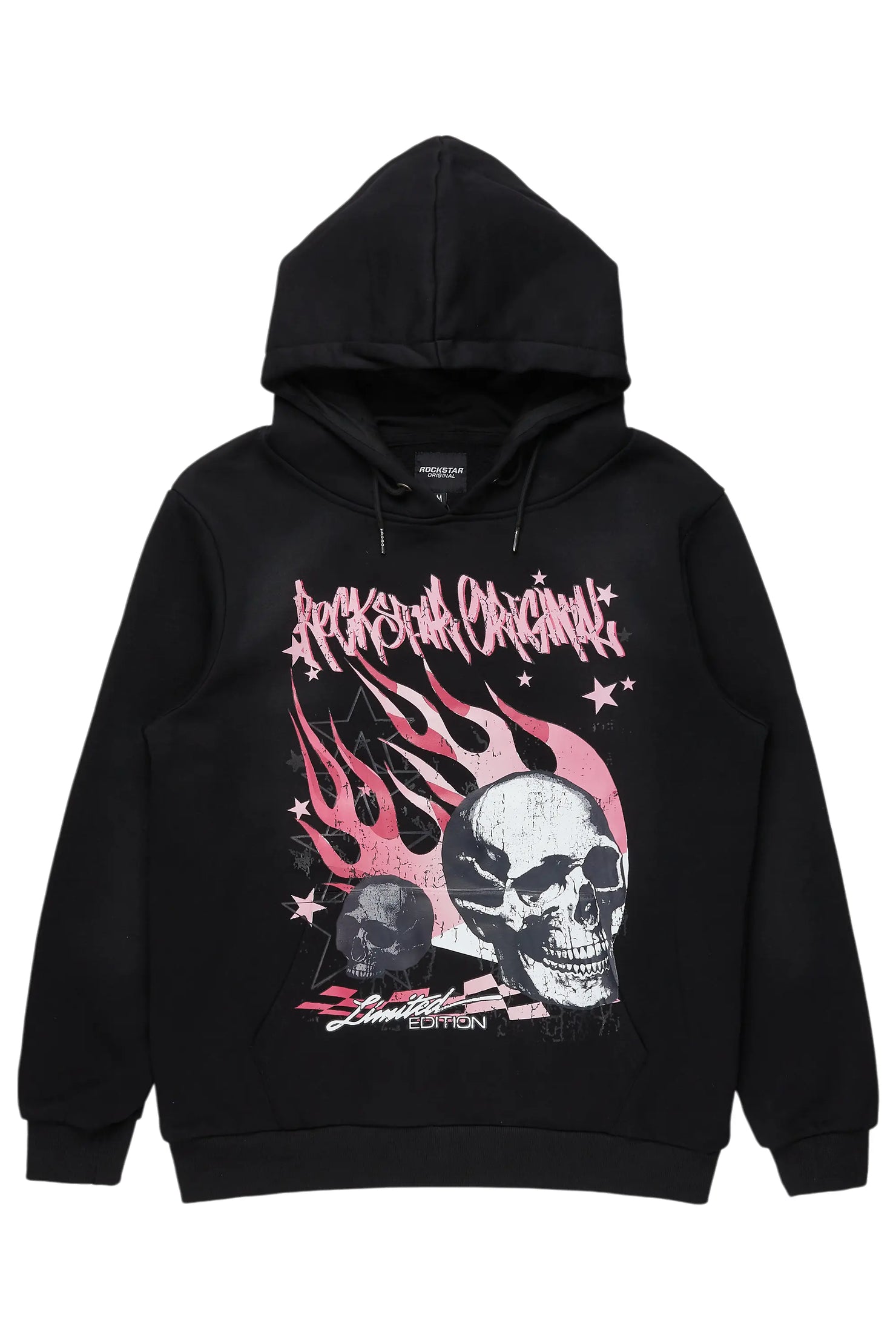 Anneso Black Graphic Hoodie
