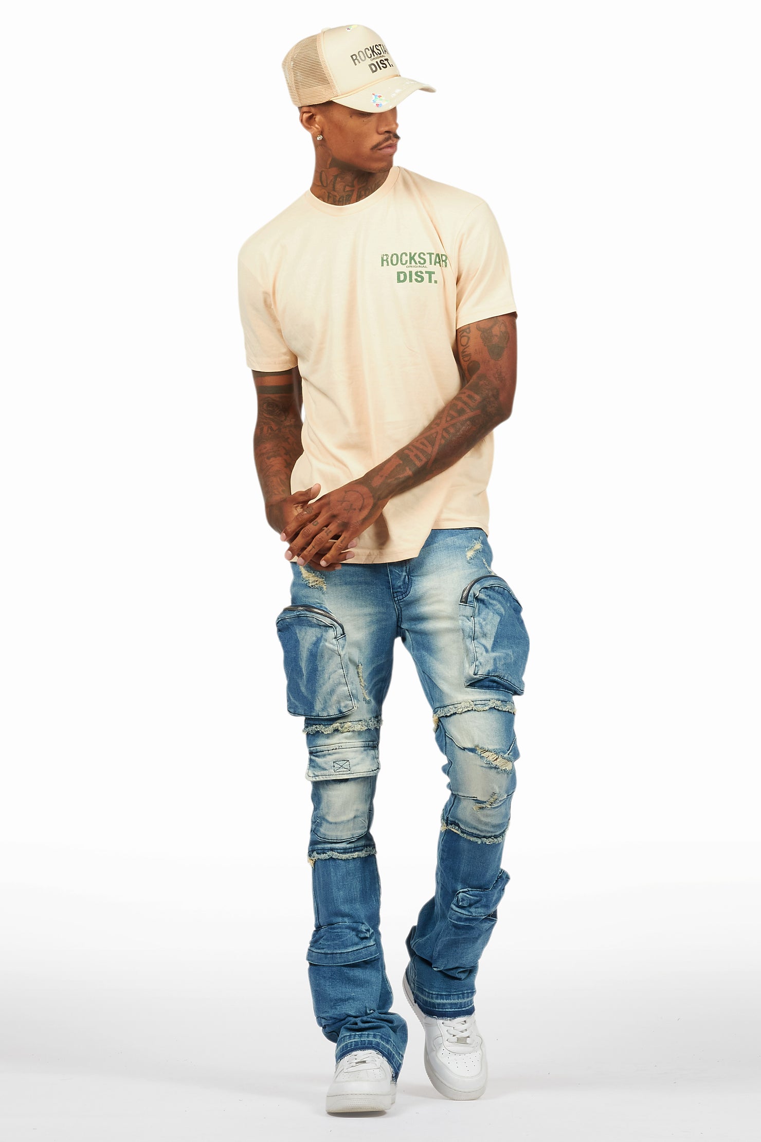 Lake Vintage Sand/Green Graphic T-Shirt