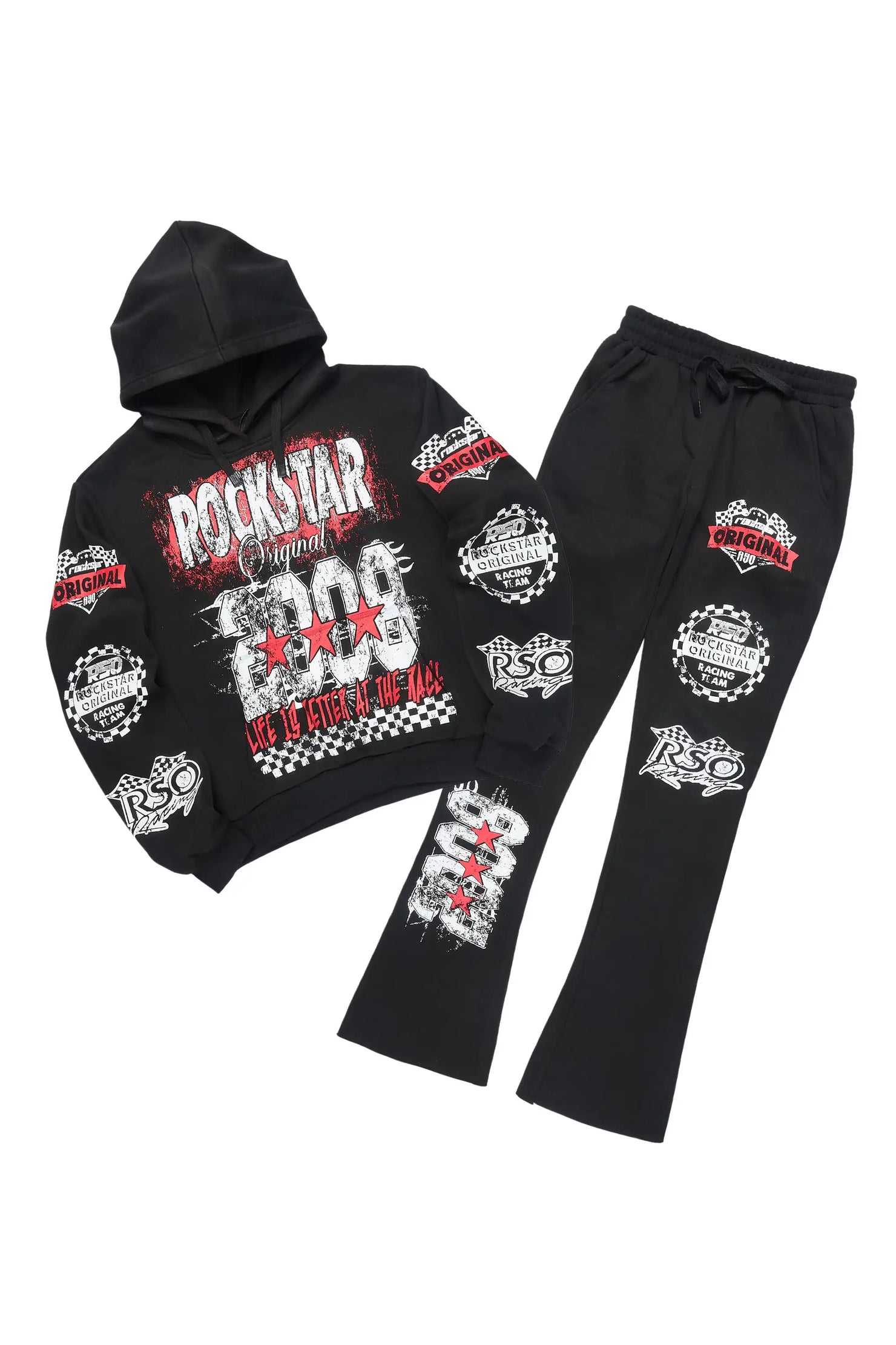 Kaydenca Black Stacked Track Set