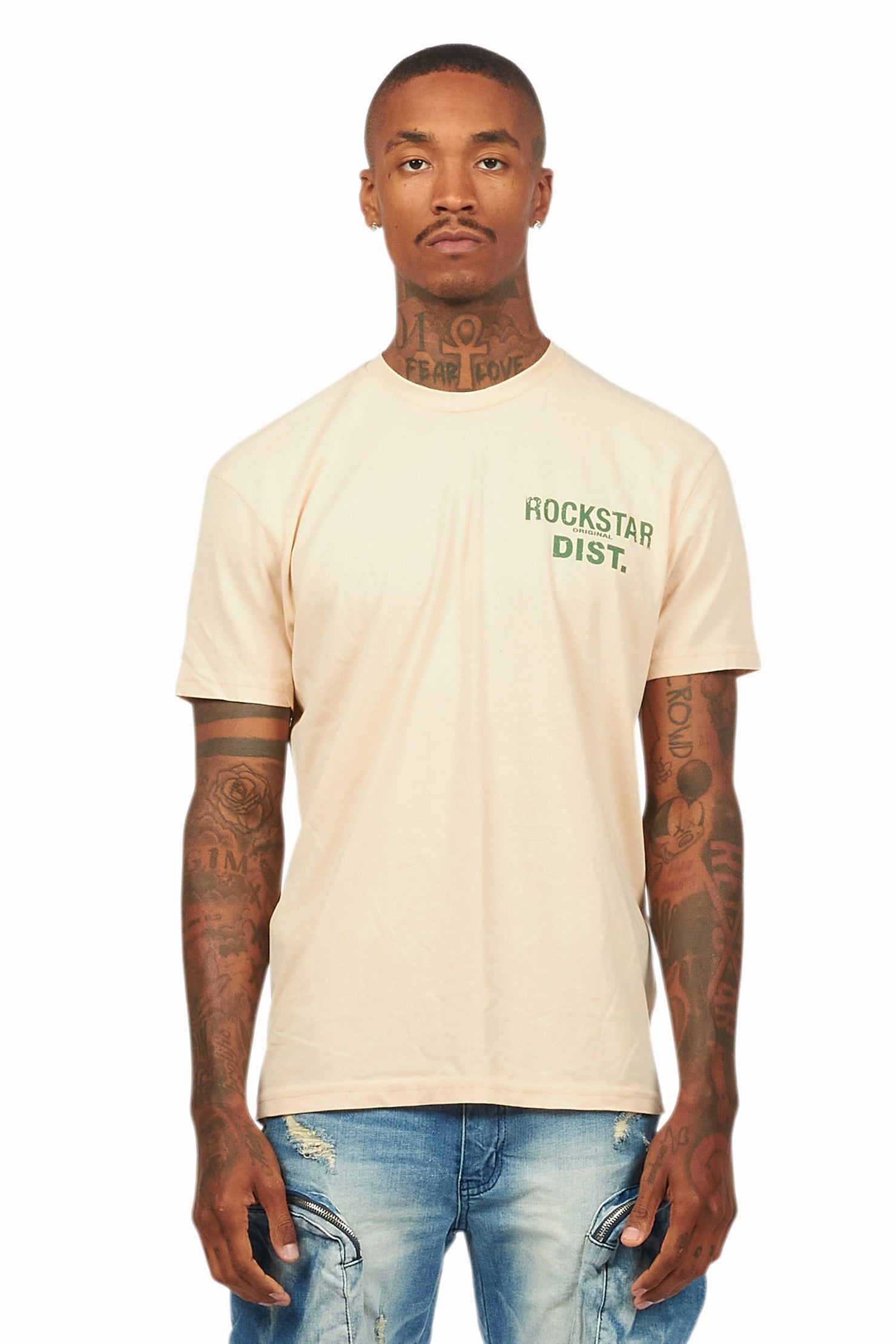 Lake Vintage Sand/Green Graphic T-Shirt