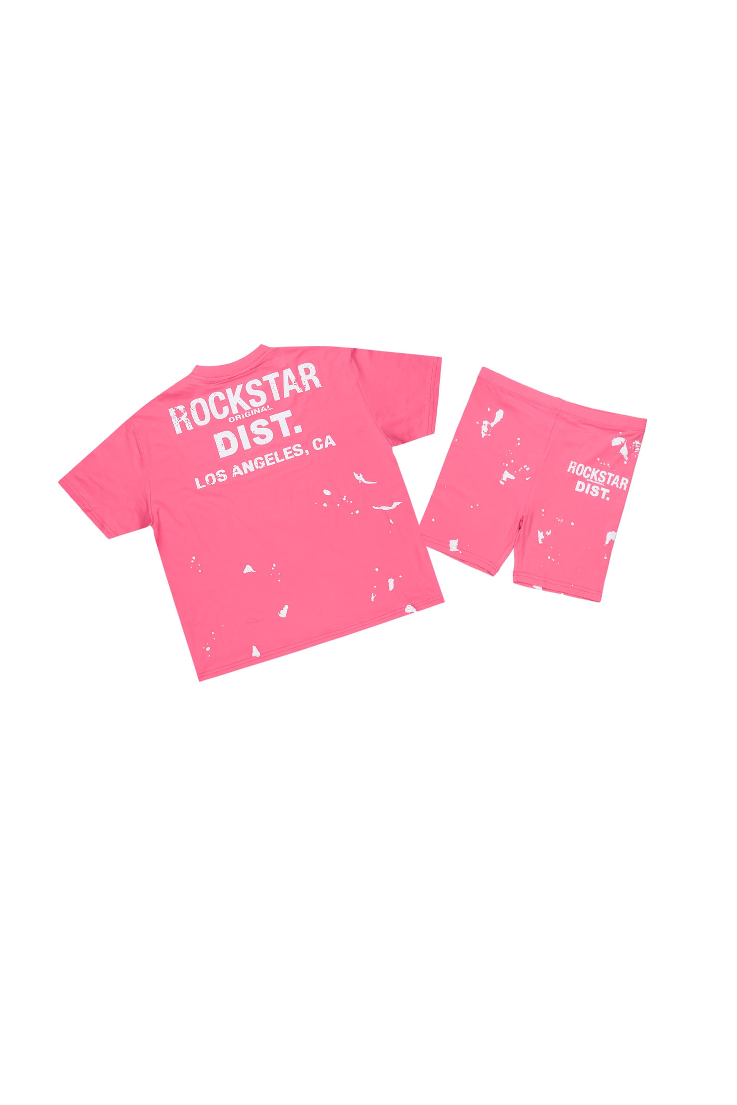 Girls Fuchsia Living For It Short Set
