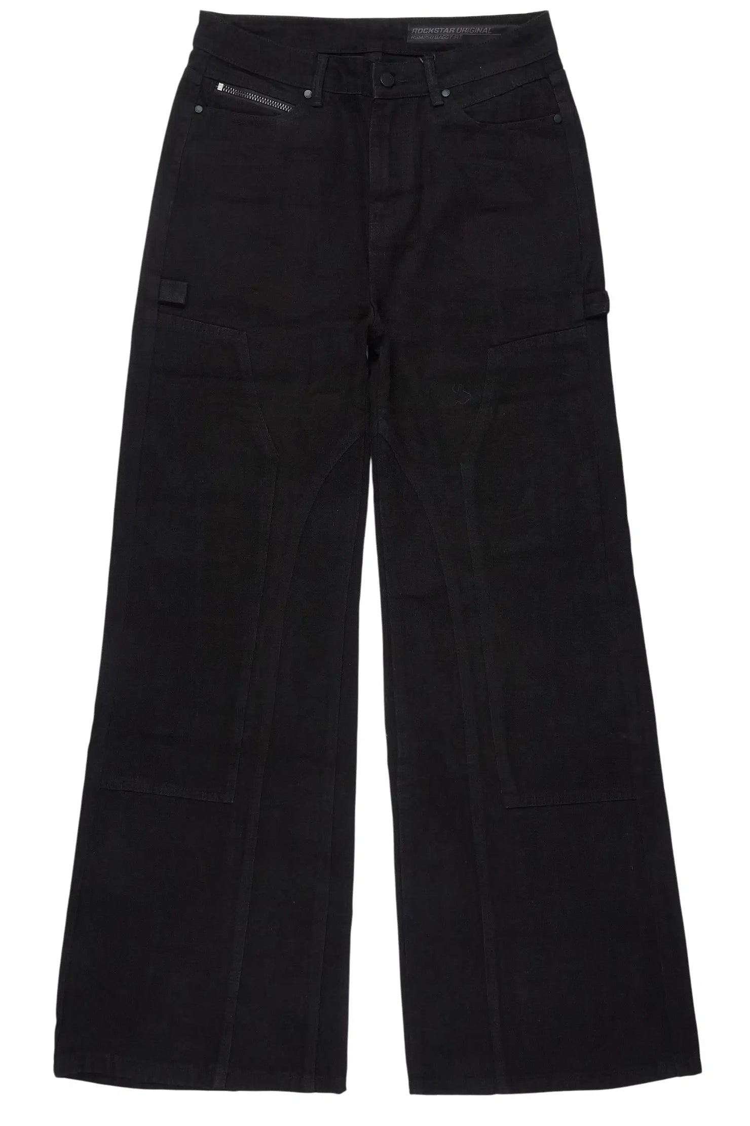 Strake Black Baggy Jeans