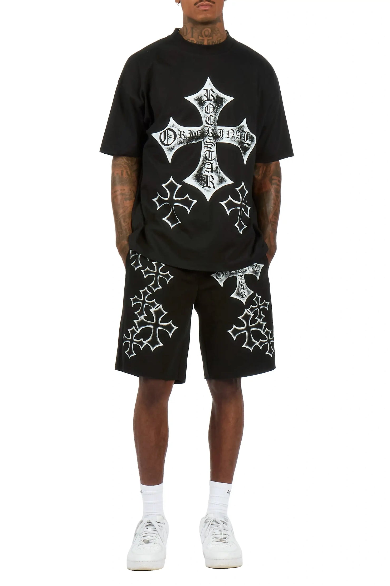 Marizon Black T-Shirt/Short Set
