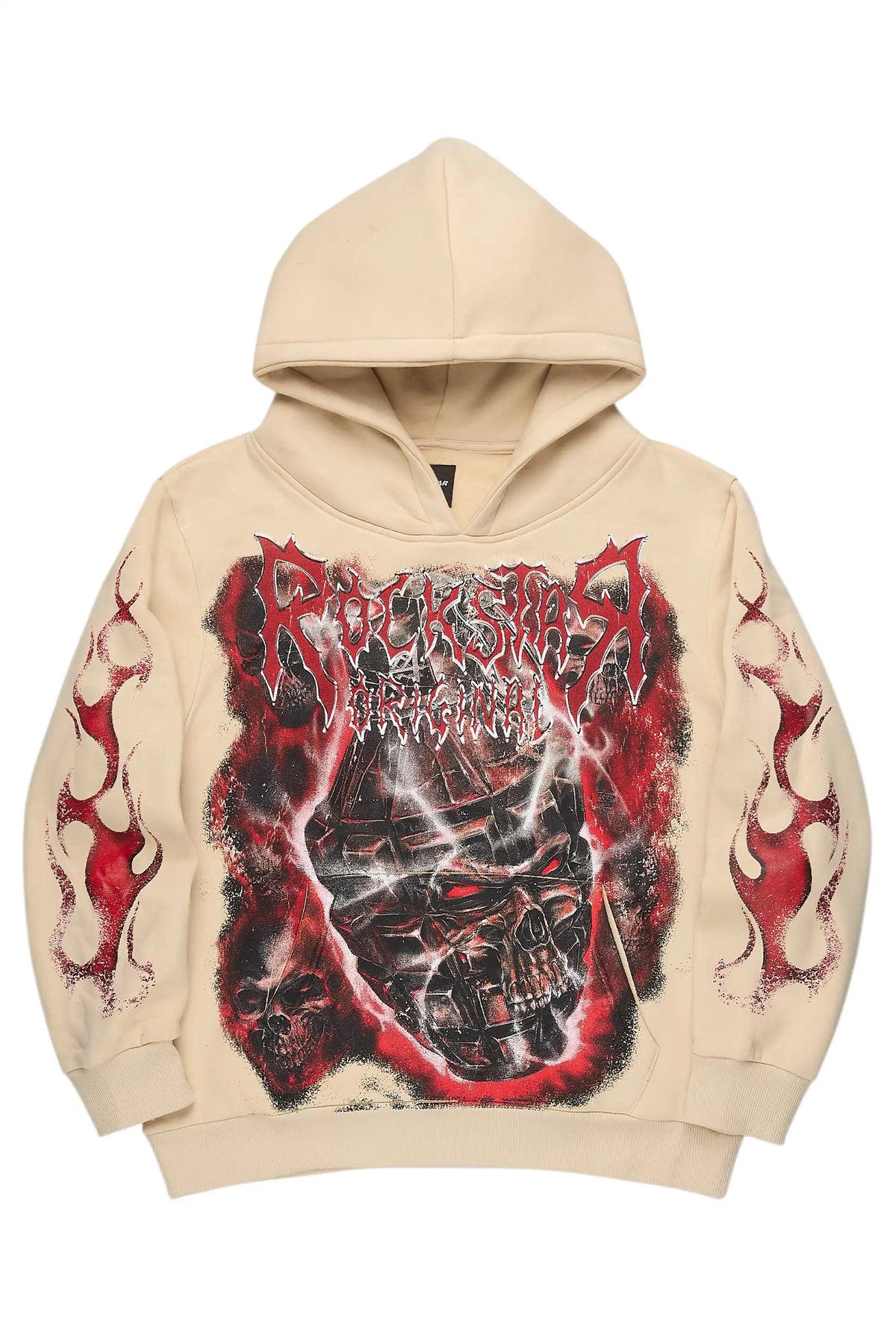 Torrez Beige/Red Graphic Hoodie