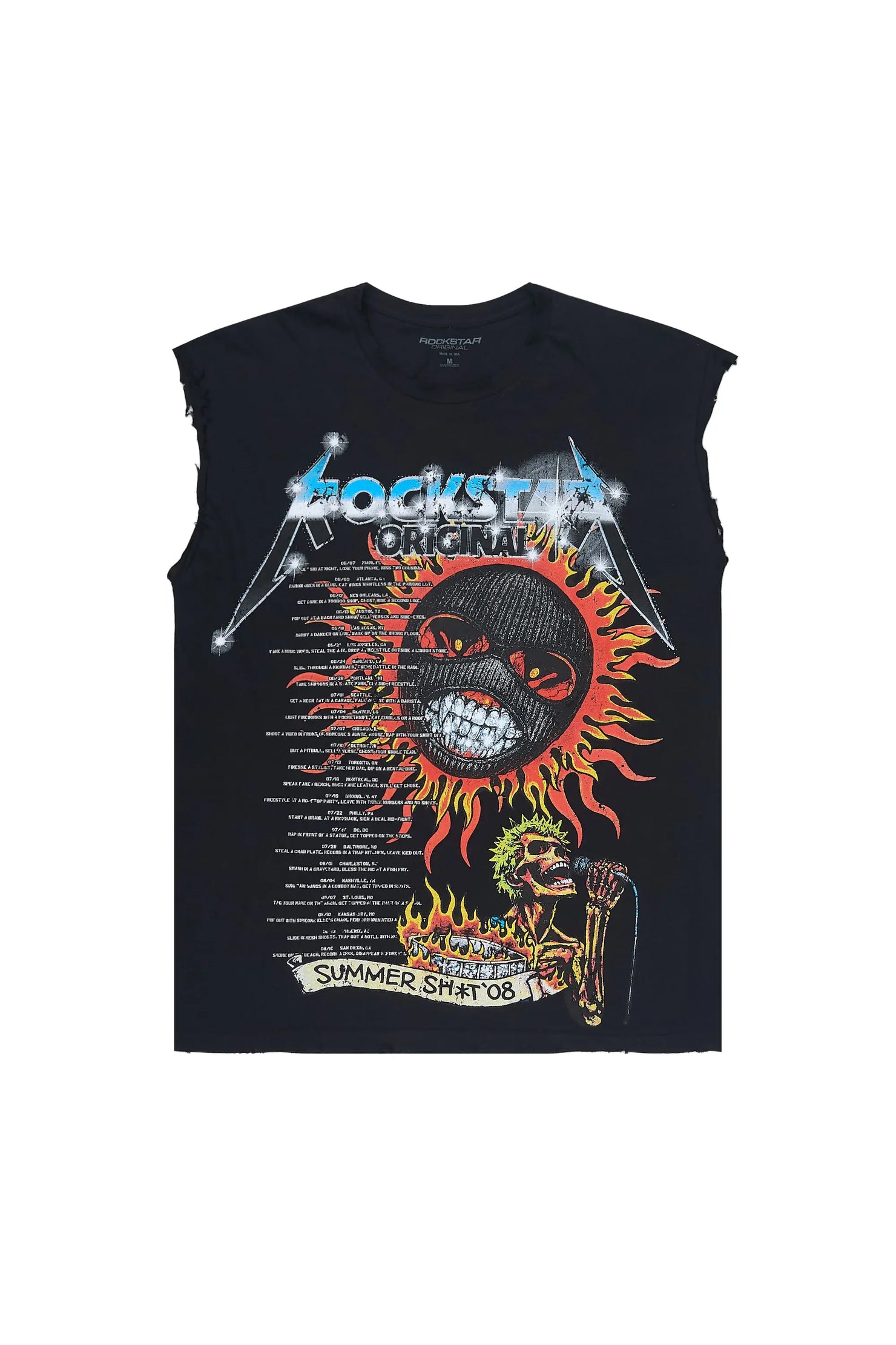 Rayvor Black Cut off Tee