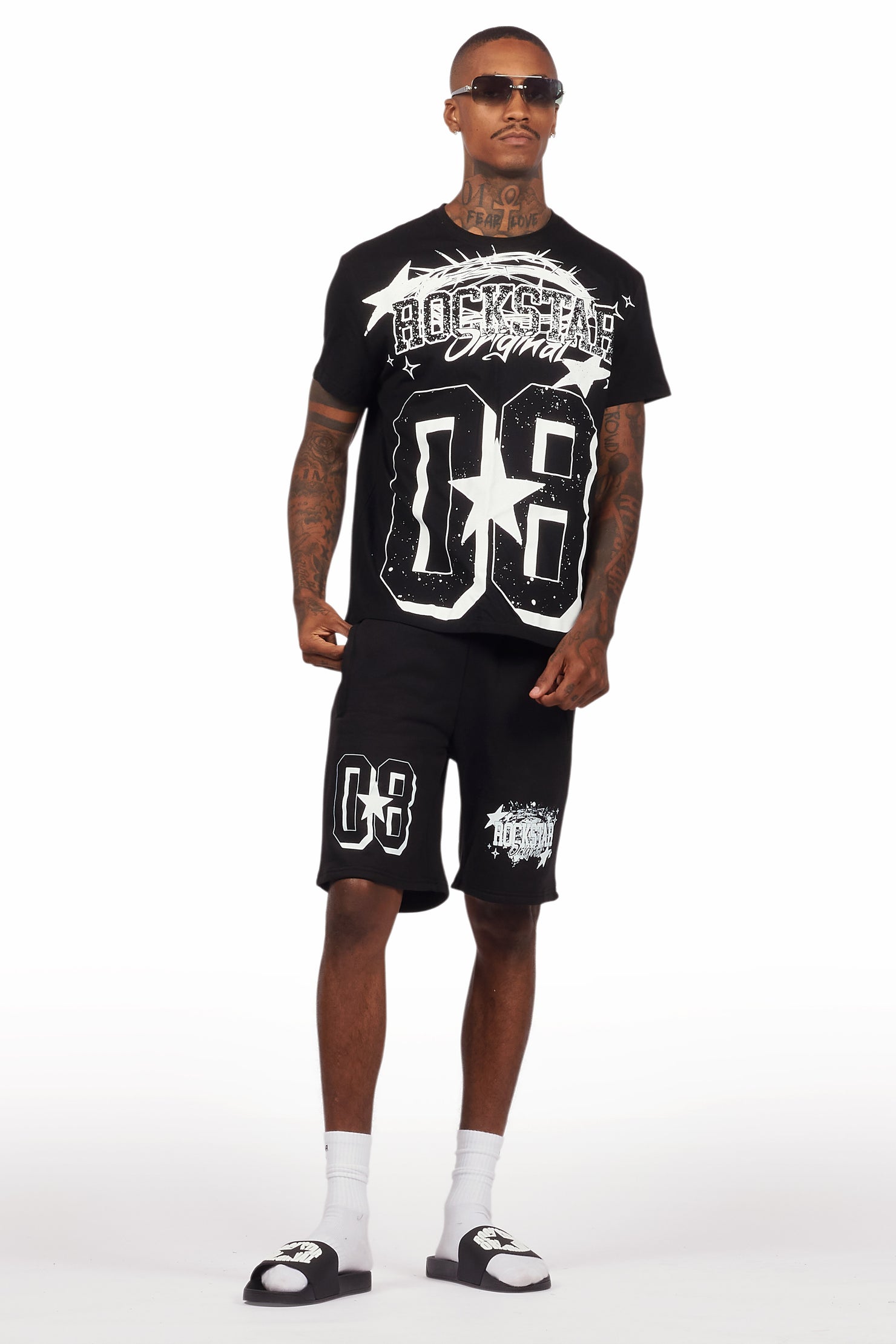 Allstar Black/White T-Shirt Short Set