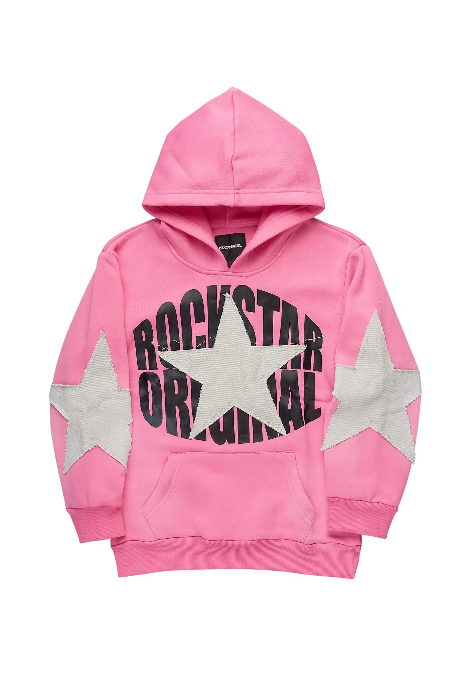 Girls Khaly Pink/Grey Graphic Hoodie