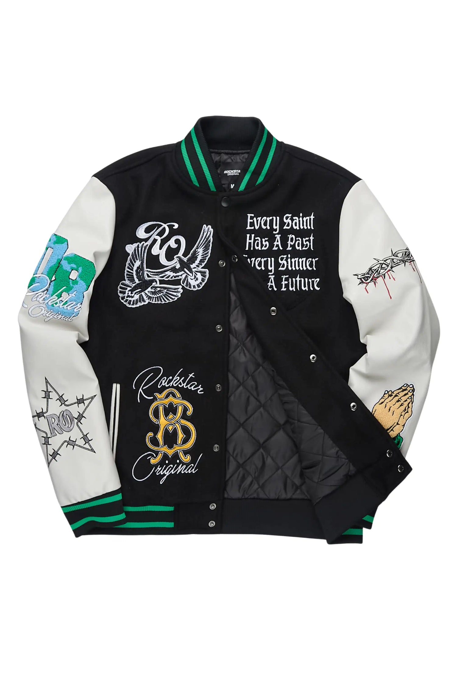 Warpath Black Varsity Jacket