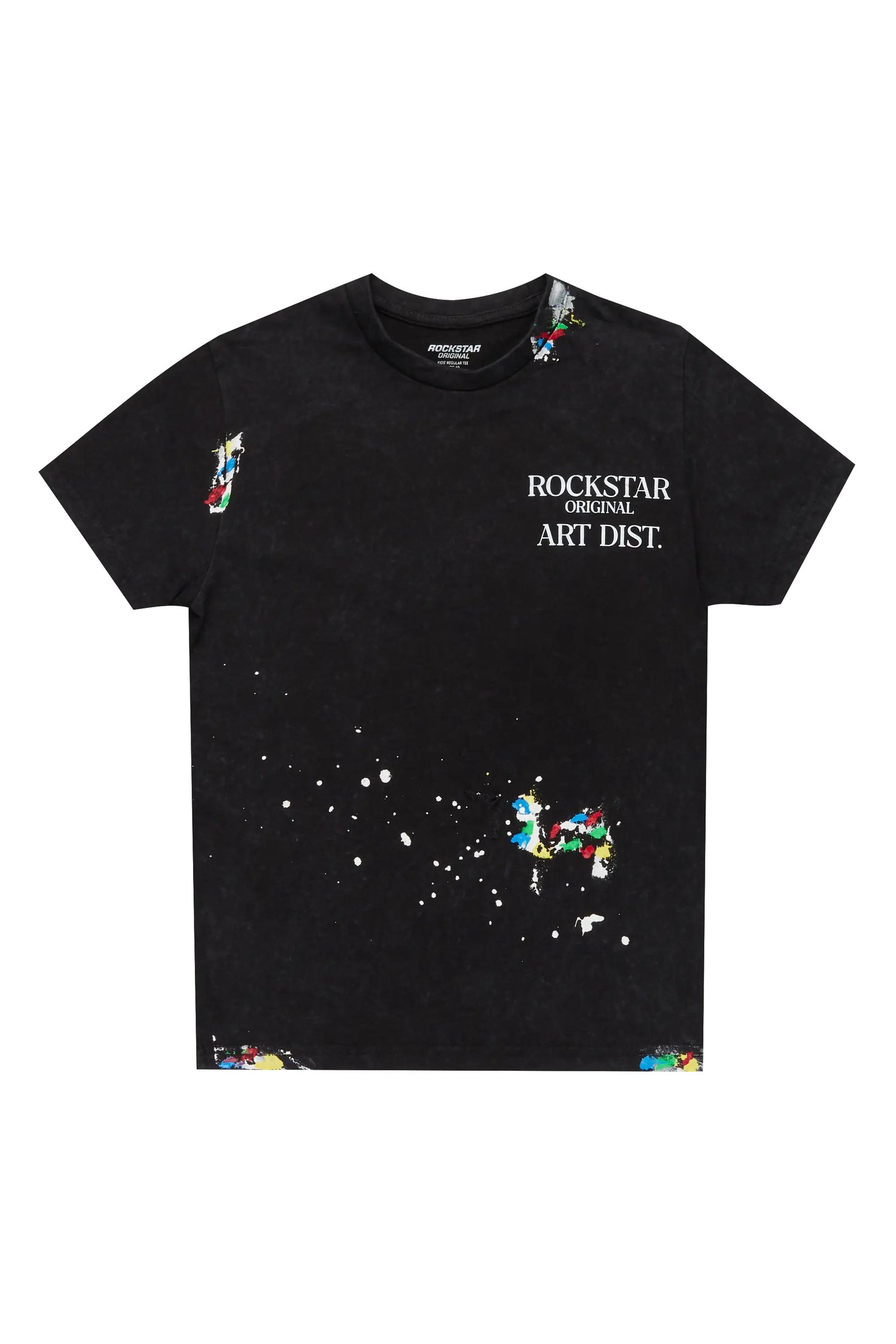 Boys Palmer Vintage Black Graphic T-Shirt