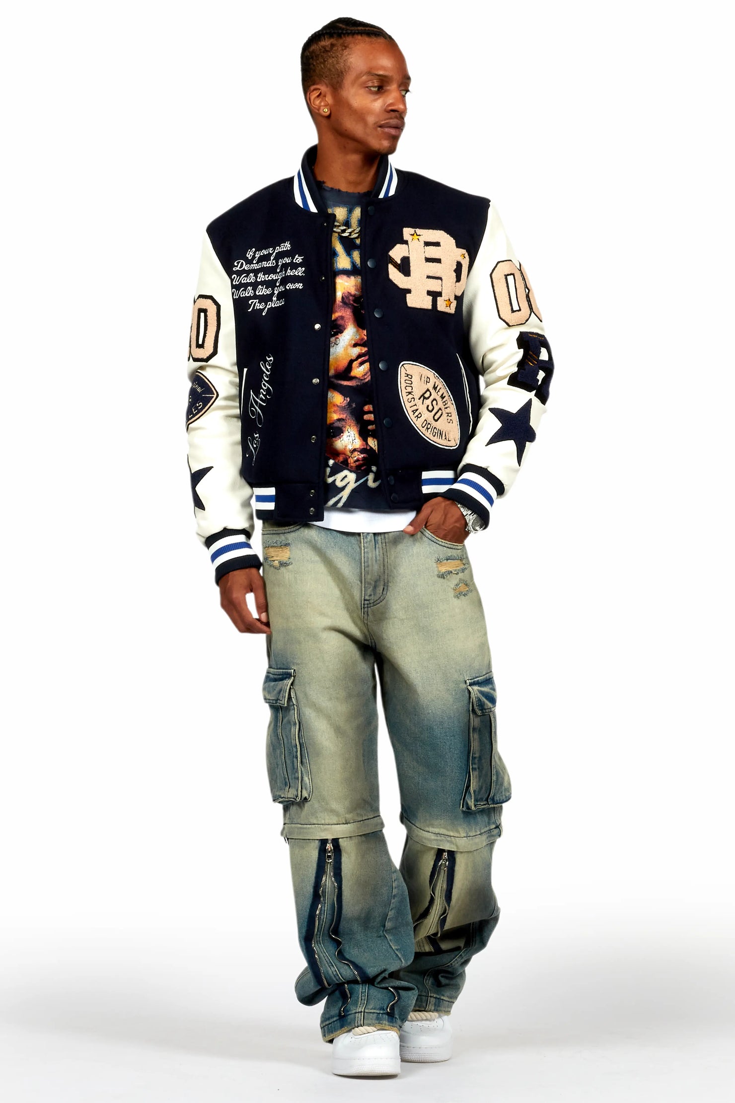 Deiter Navy Graphic Crewneck