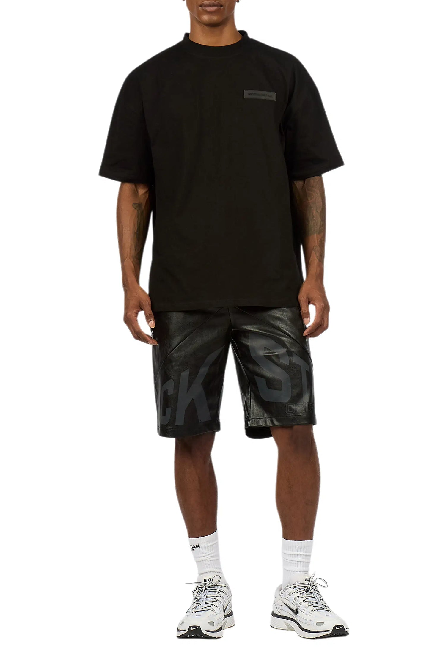 Zayn Black Graphic Short Set