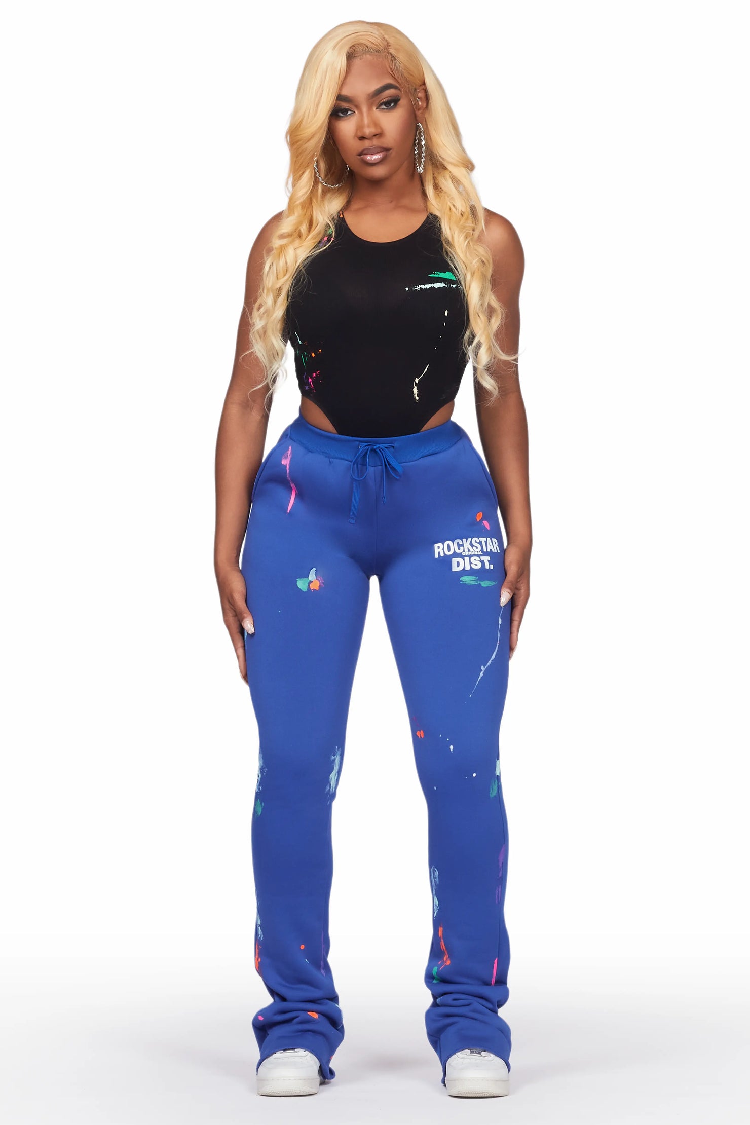 Keshia Blue/Black Bodysuit Super Stacked Trackset