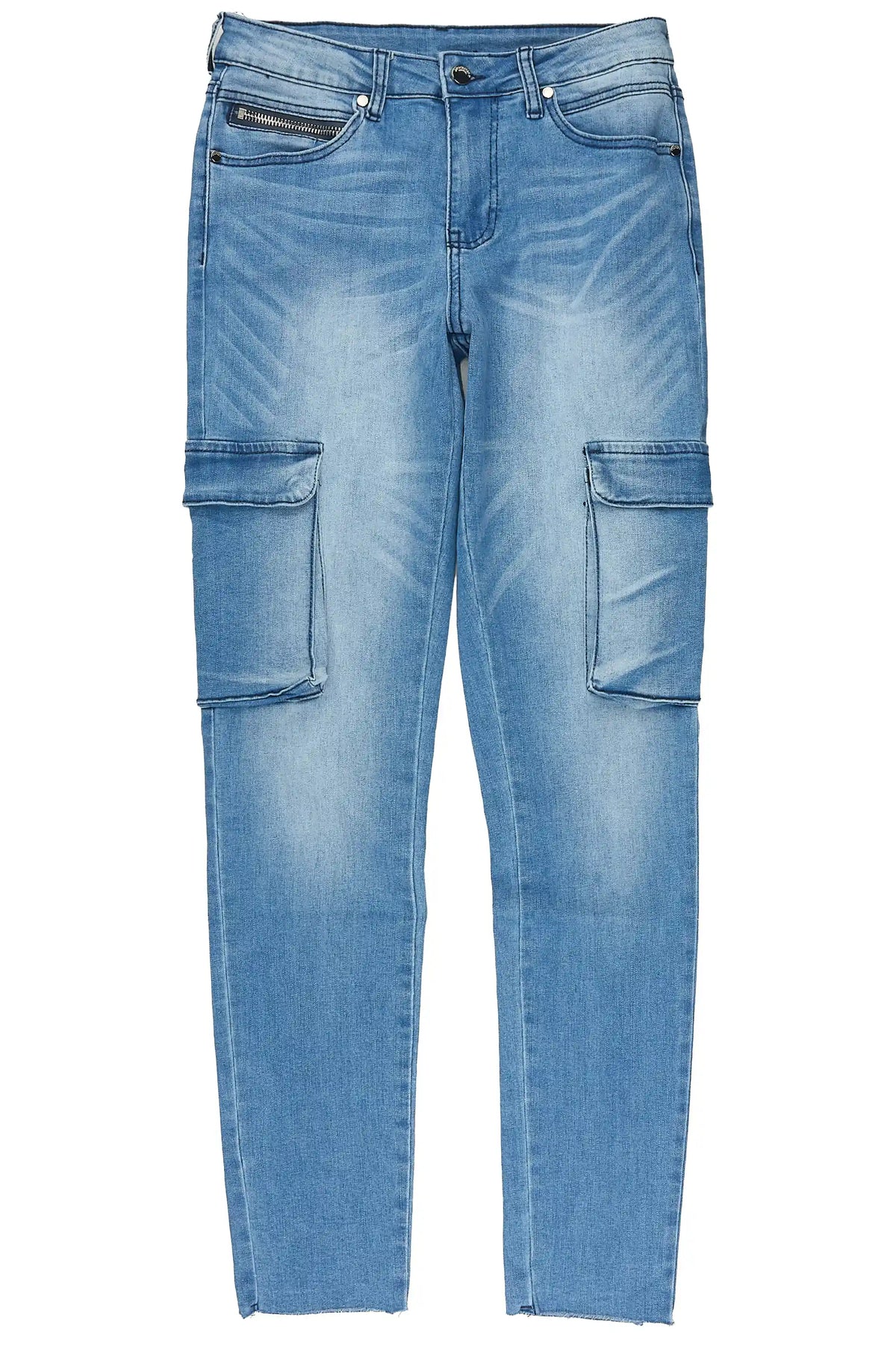 Kimwona Light Wash Cargo Skinny Jean