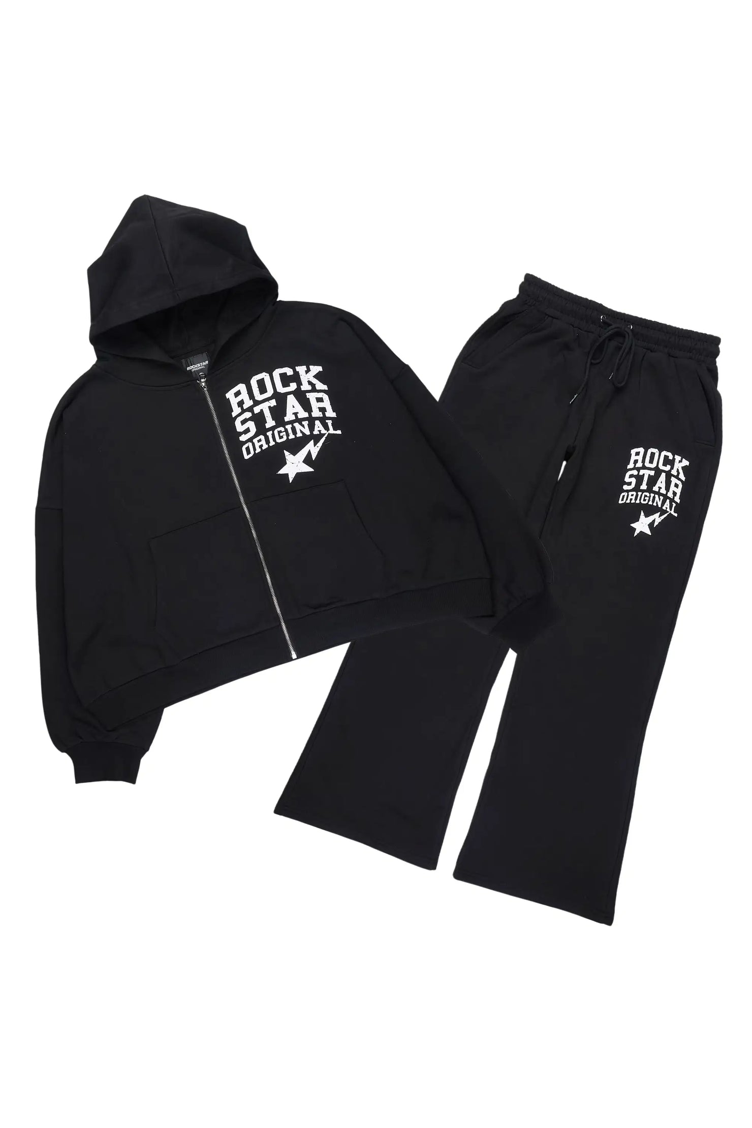Staple Black Hoodie Baggy Fit Pant Track Set