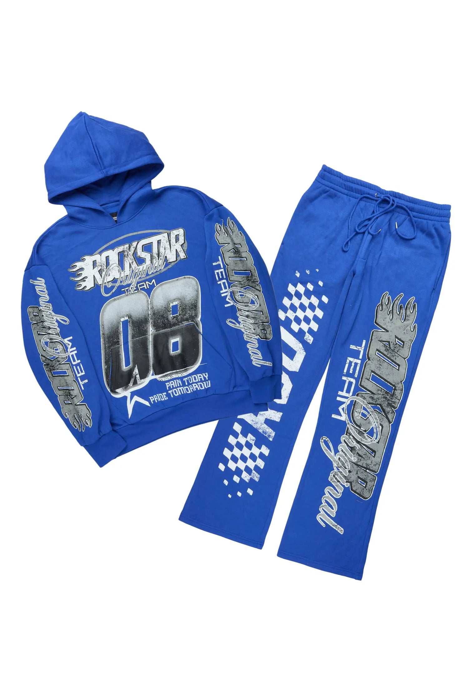 Flash Royal Hoodie/Baggy Pant Track Set