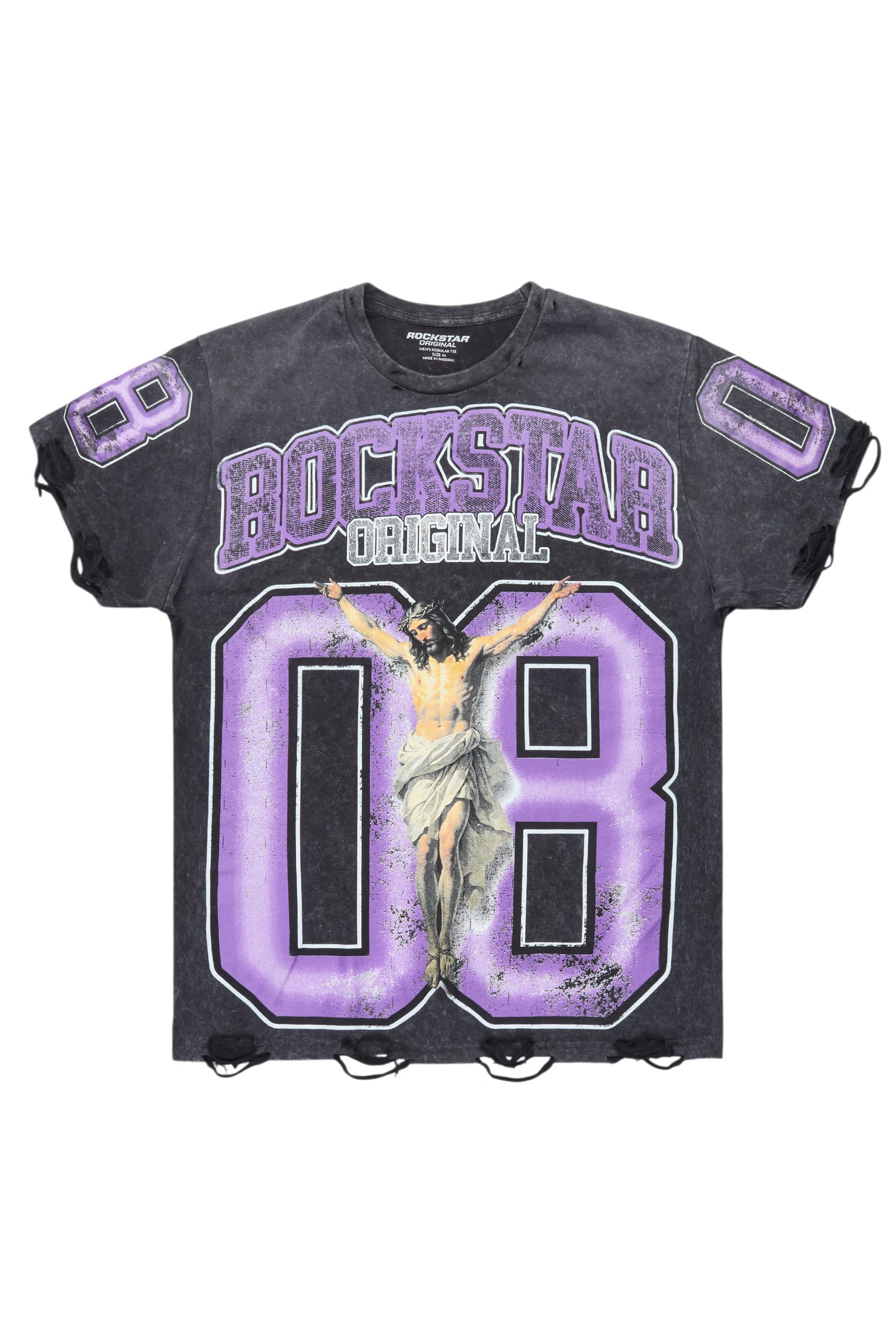 Fields Black/Purple Oversized Graphic T-Shirt
