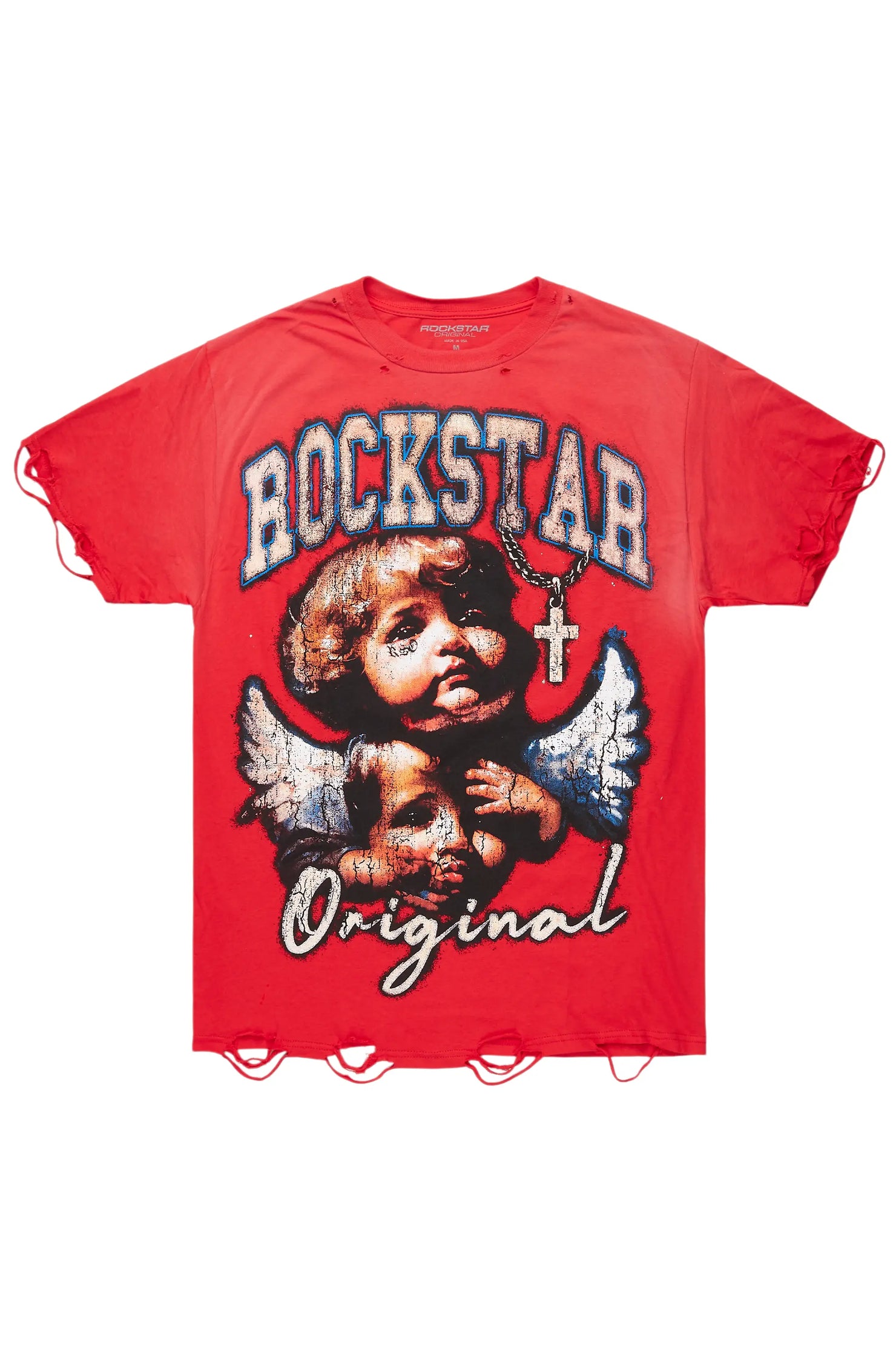 Deiter Red Oversized Graphic T-Shirt