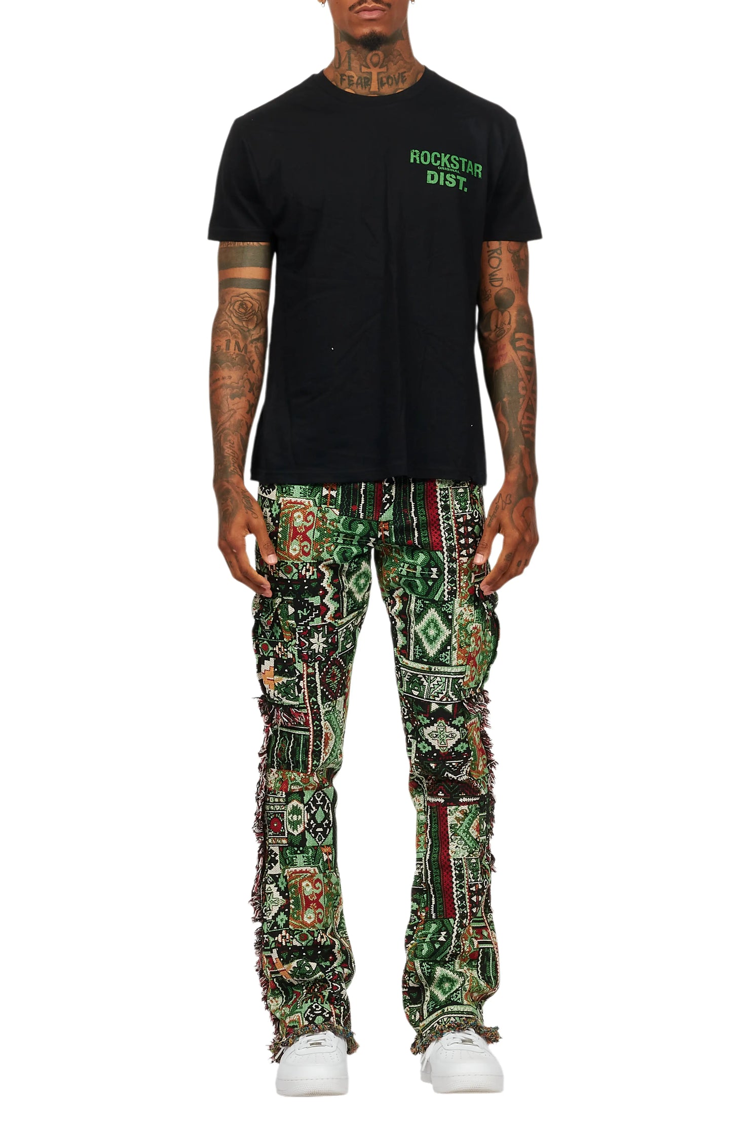 Lake Black/Green T-Shirt/Tapestry Jean Bundle