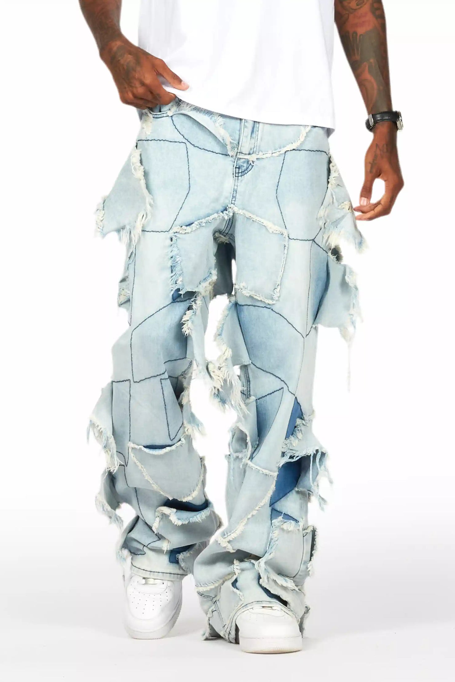 Jacomus Blue Baggy Fit Jean