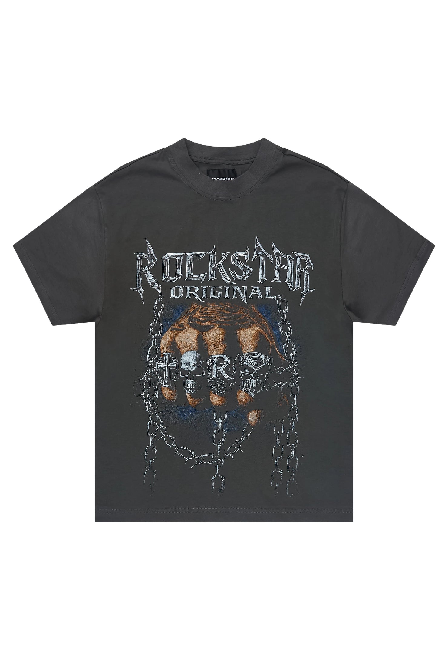 Boys Cues Charcoal Graphic T-Shirt