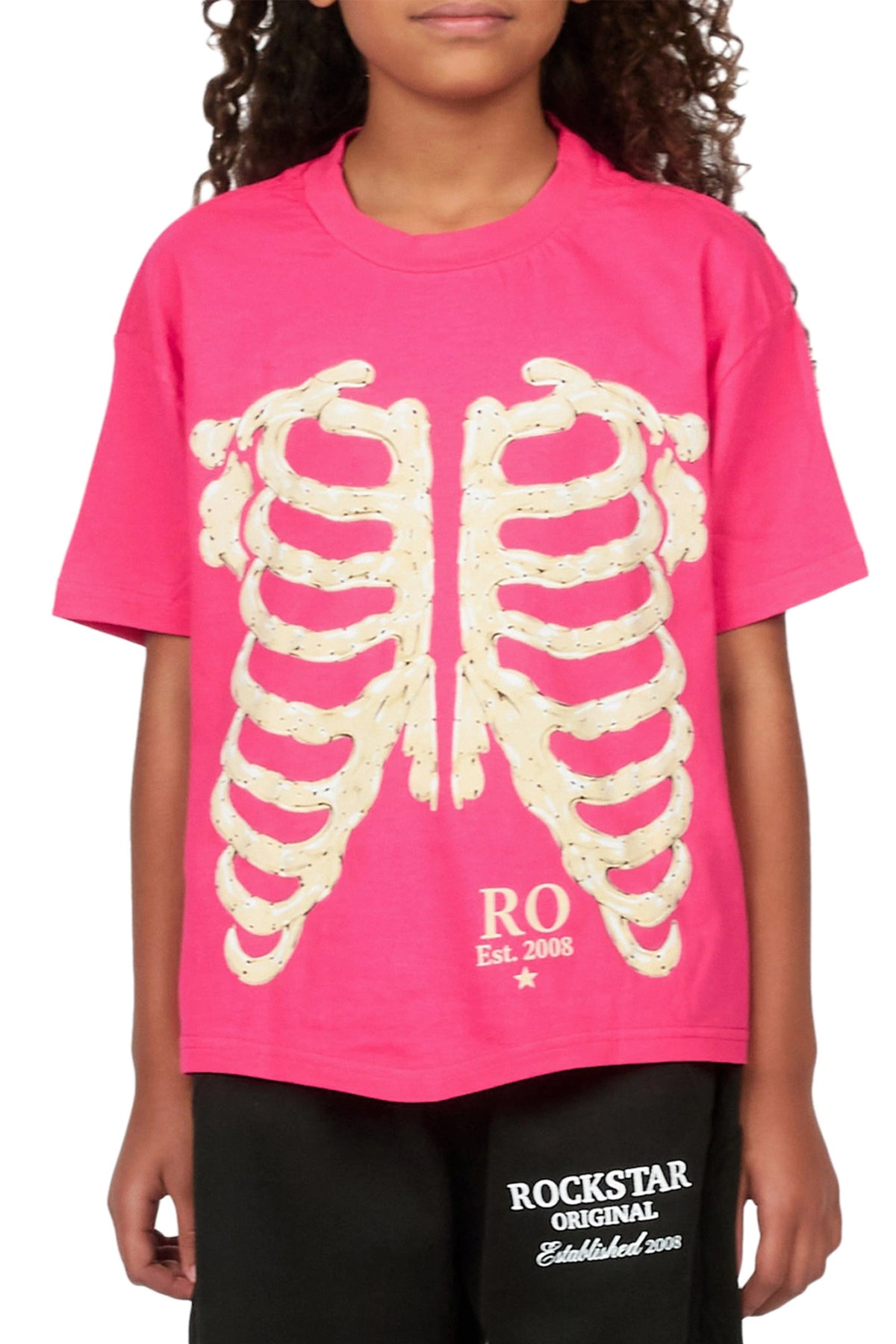 Girls Vermy Fuchsia Grapchic T-Shirt