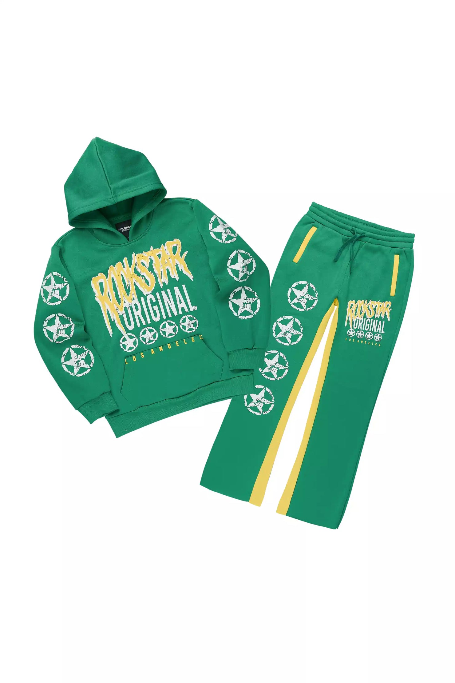 Boys Wizzurd Green Stacked Track Set