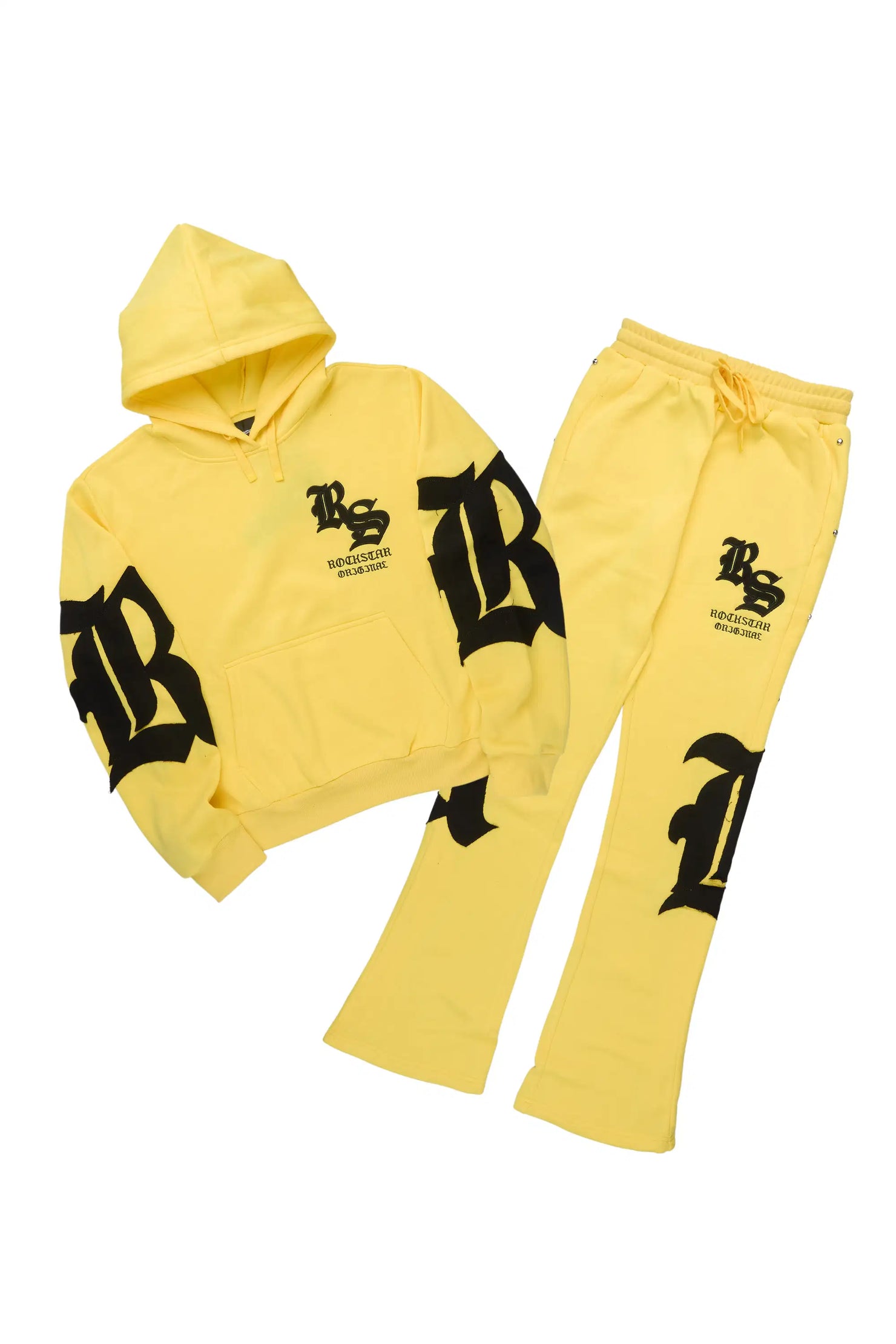 Shironda Yellow Snap Stacked Track Set