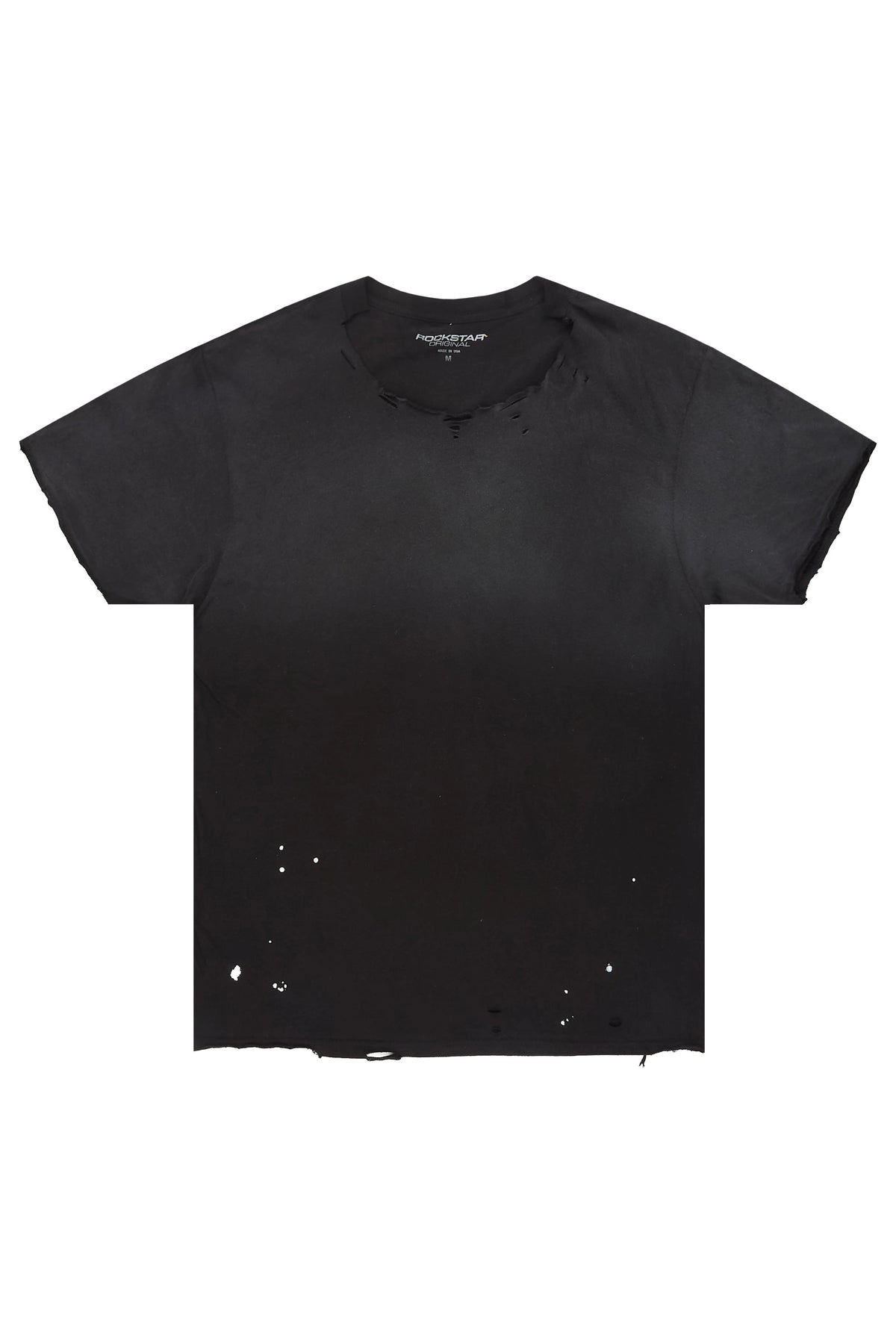 Polver Black Distressed T-Shirt