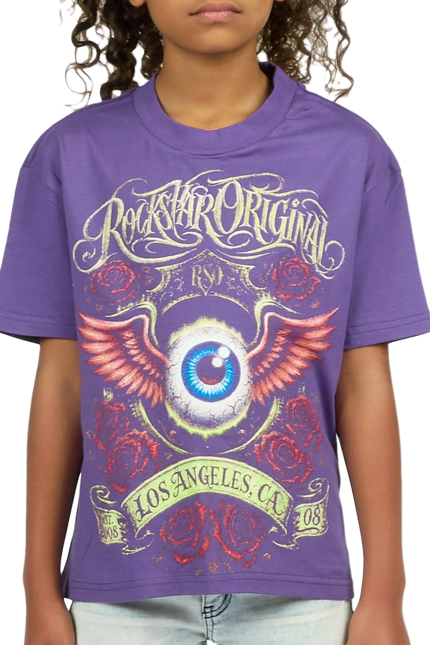 Girls Palady Purple Graphic T-Shirt