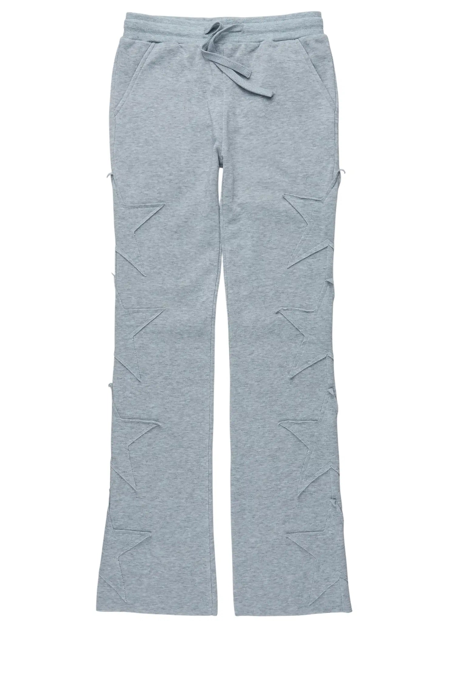 Girls Sinayah Grey Stacked Track Pant