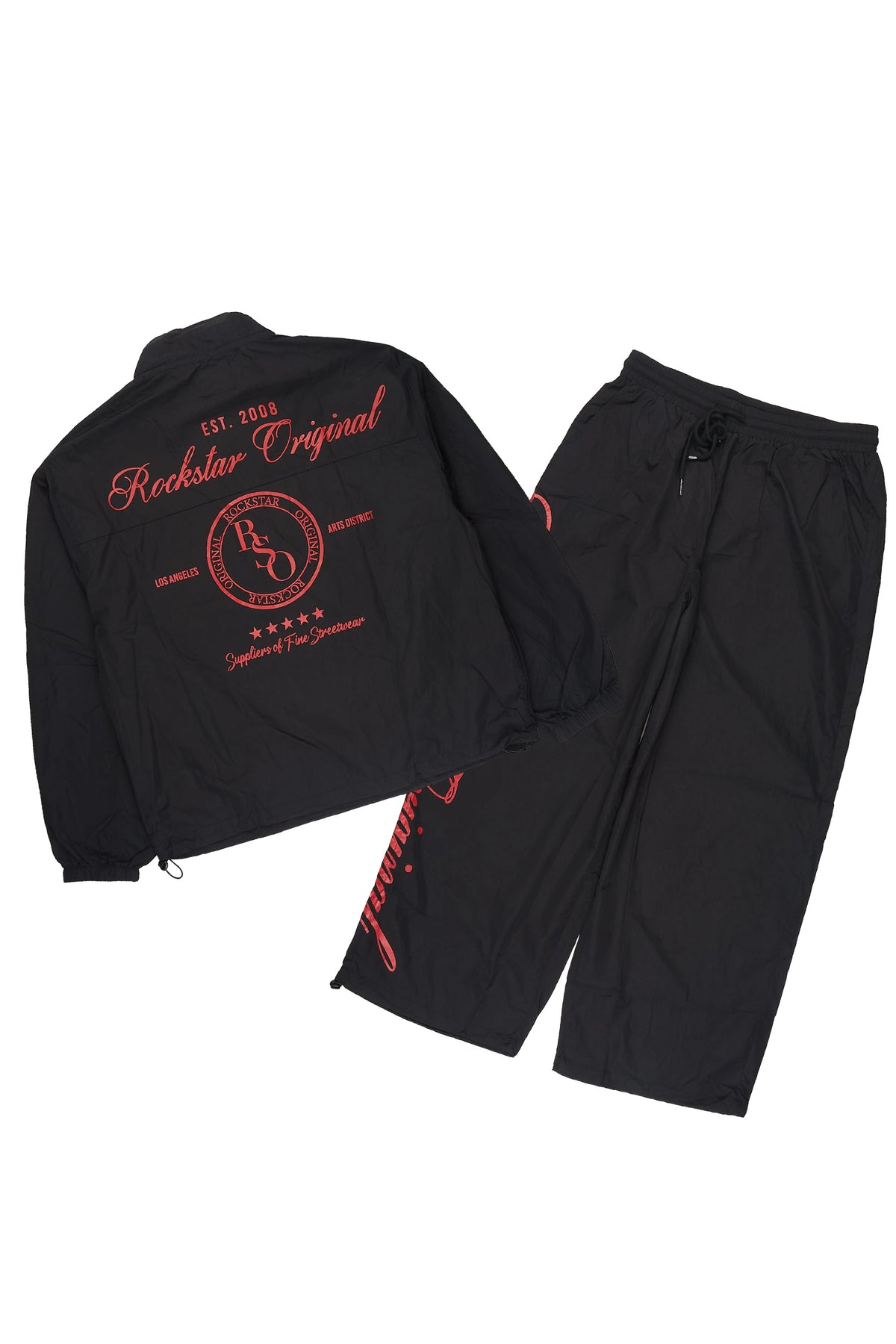 Palmas Black 1/6 Zip Pullover/Jogger Track Set