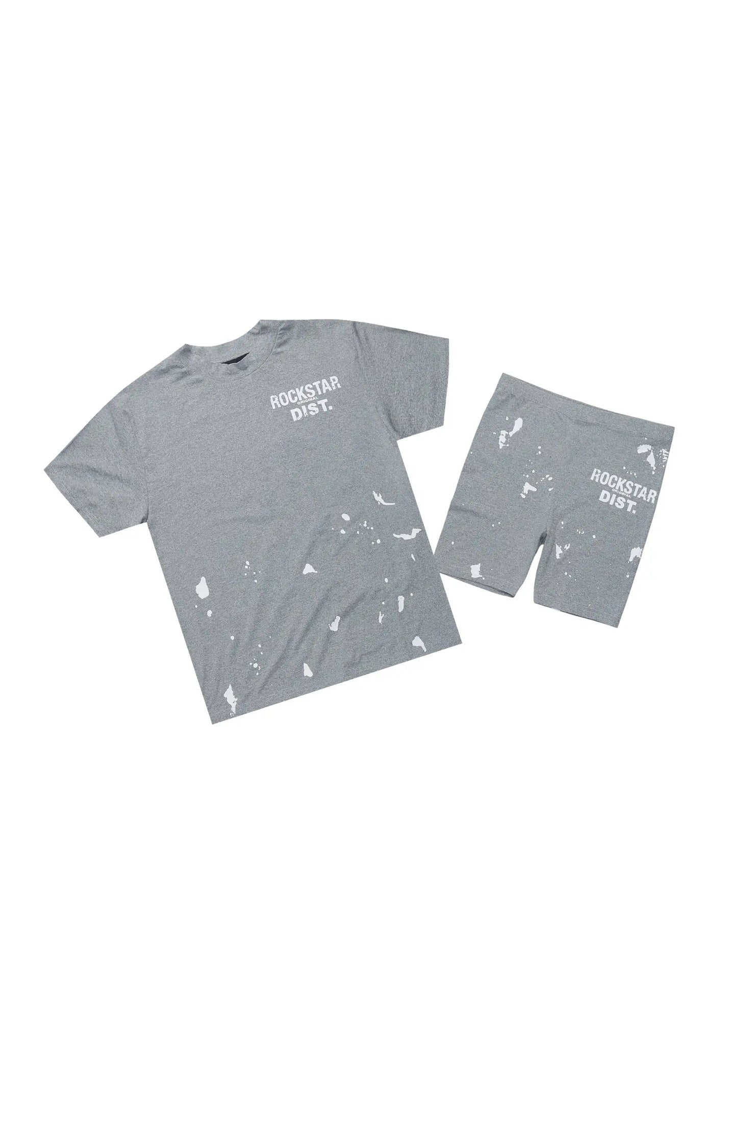 Girls Hether Grey Living For It Short Set