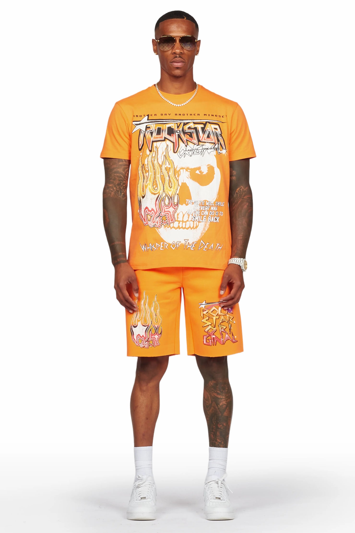 Krog Orange T-Shirt/Short Set