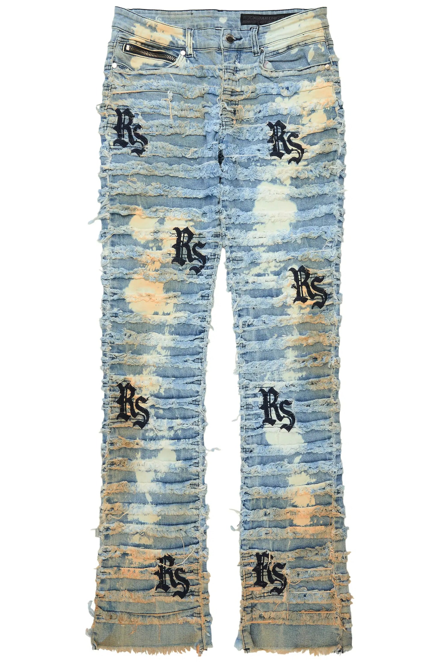 Inferna Blue Stacked Flare Jean
