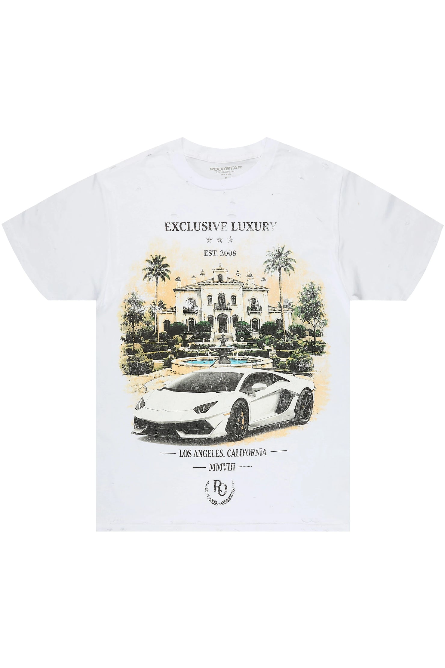 Kael White Oversized Graphic T-Shirt
