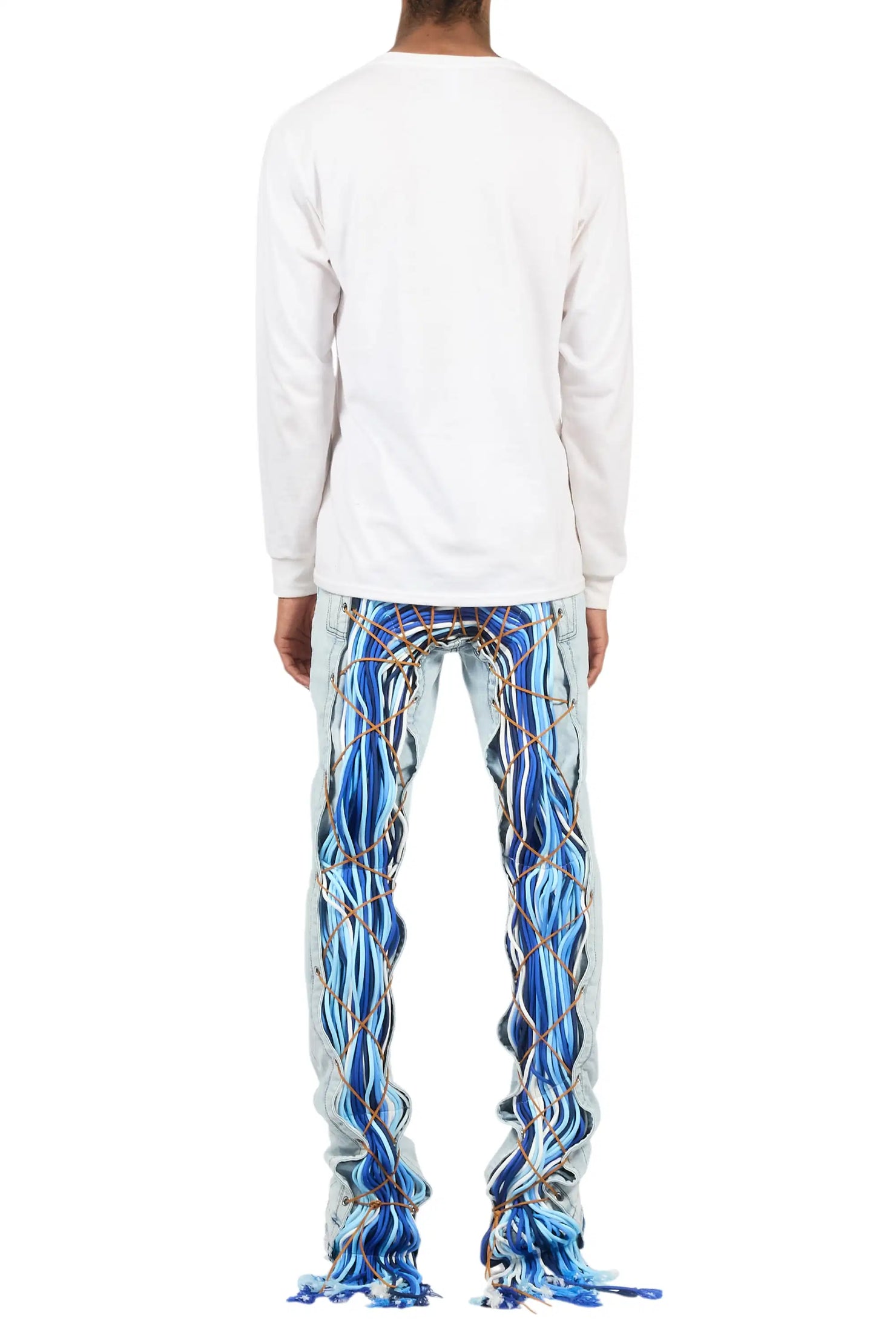 Otto Light Blue Stacked Flare Jean