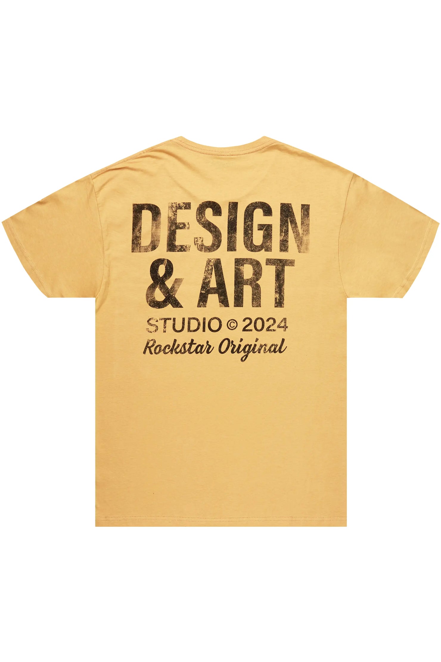 Mancha Beige/Black Graphic T-Shirt