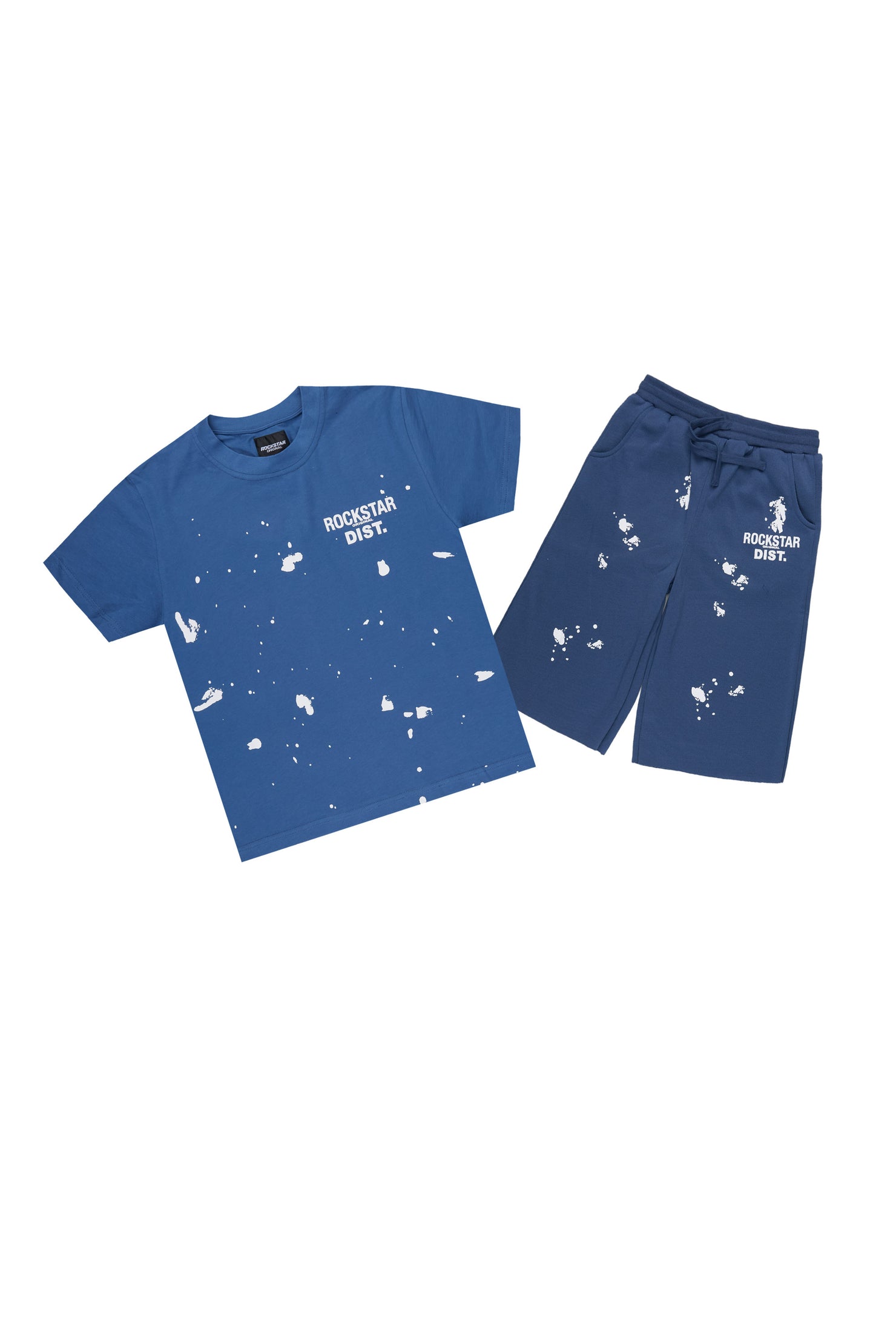 Boys Raffer Navy/Navy T-Shirt Jort Set