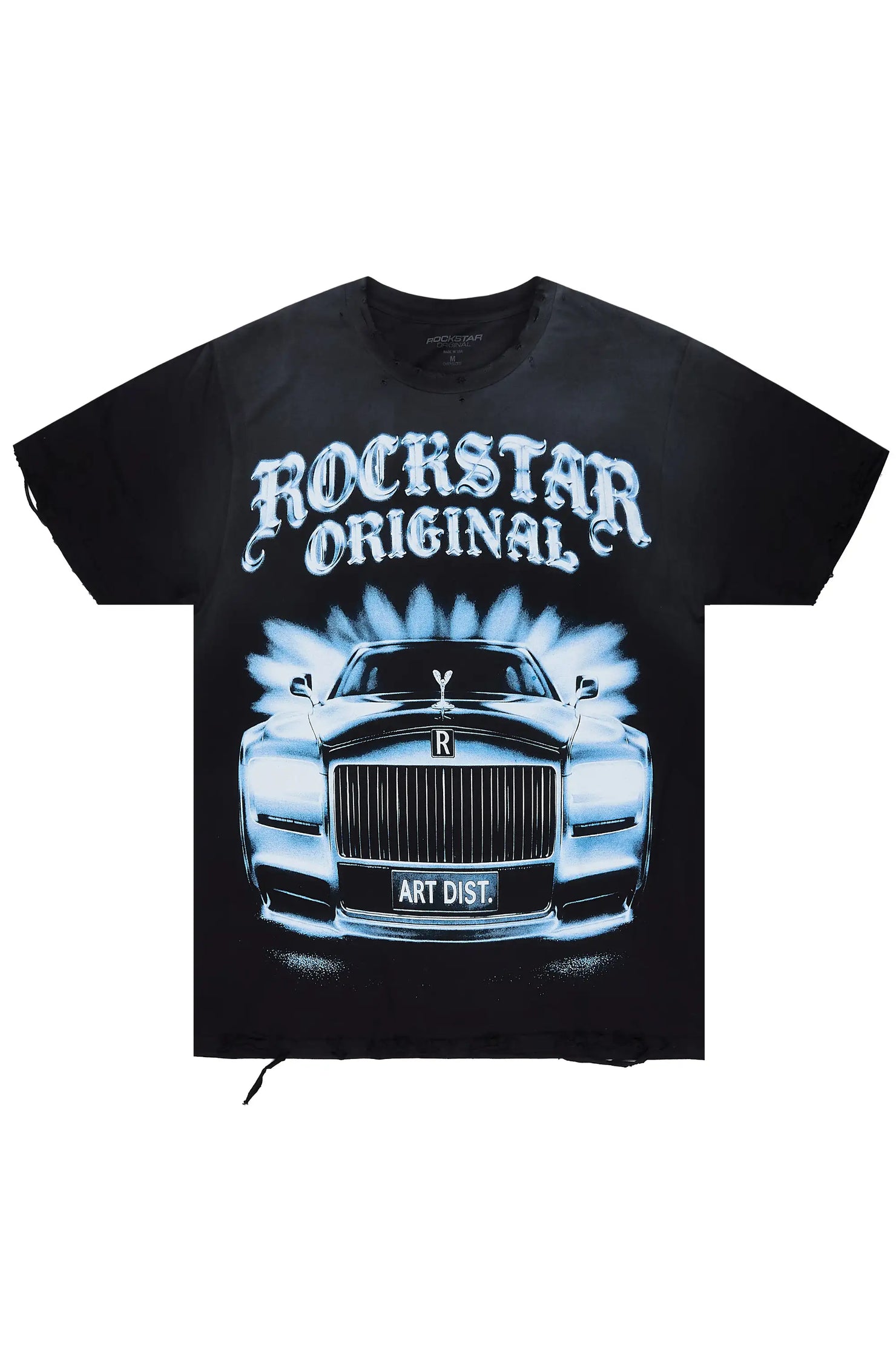 Rolls Black Oversized Graphic T-Shirt