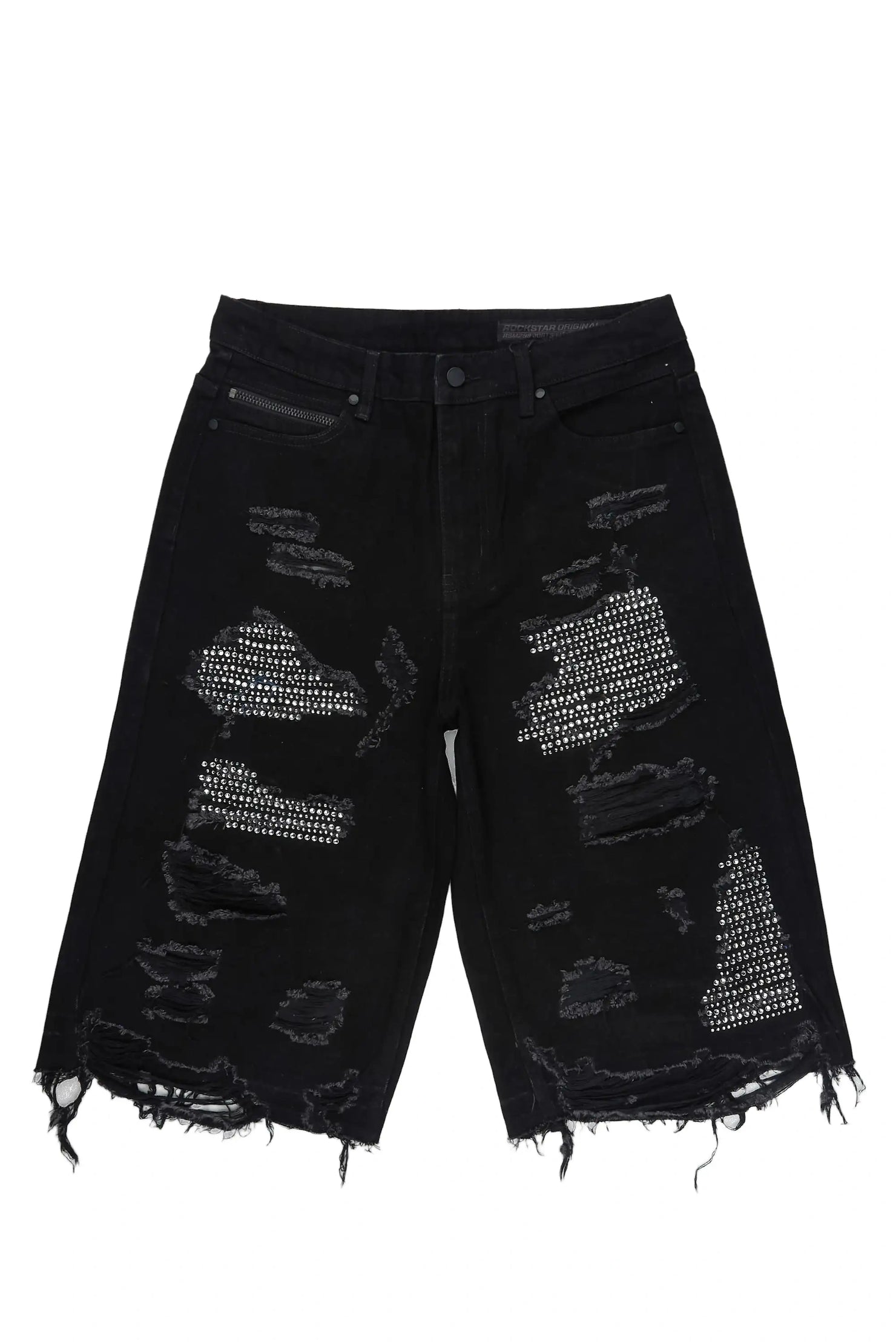 Mathey Black Rhinestone Jort