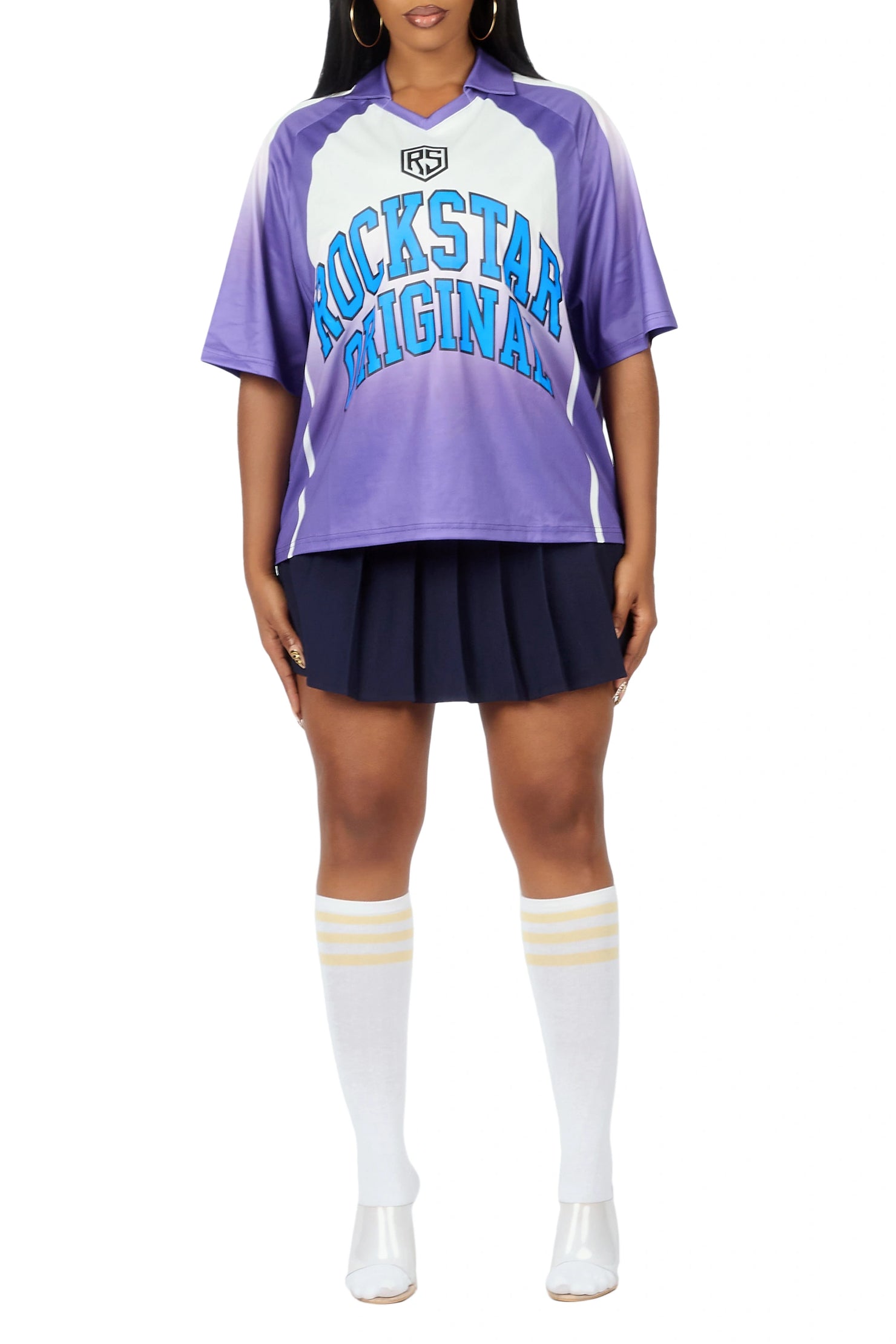 Jaiyaa Purple Graphic Jersey