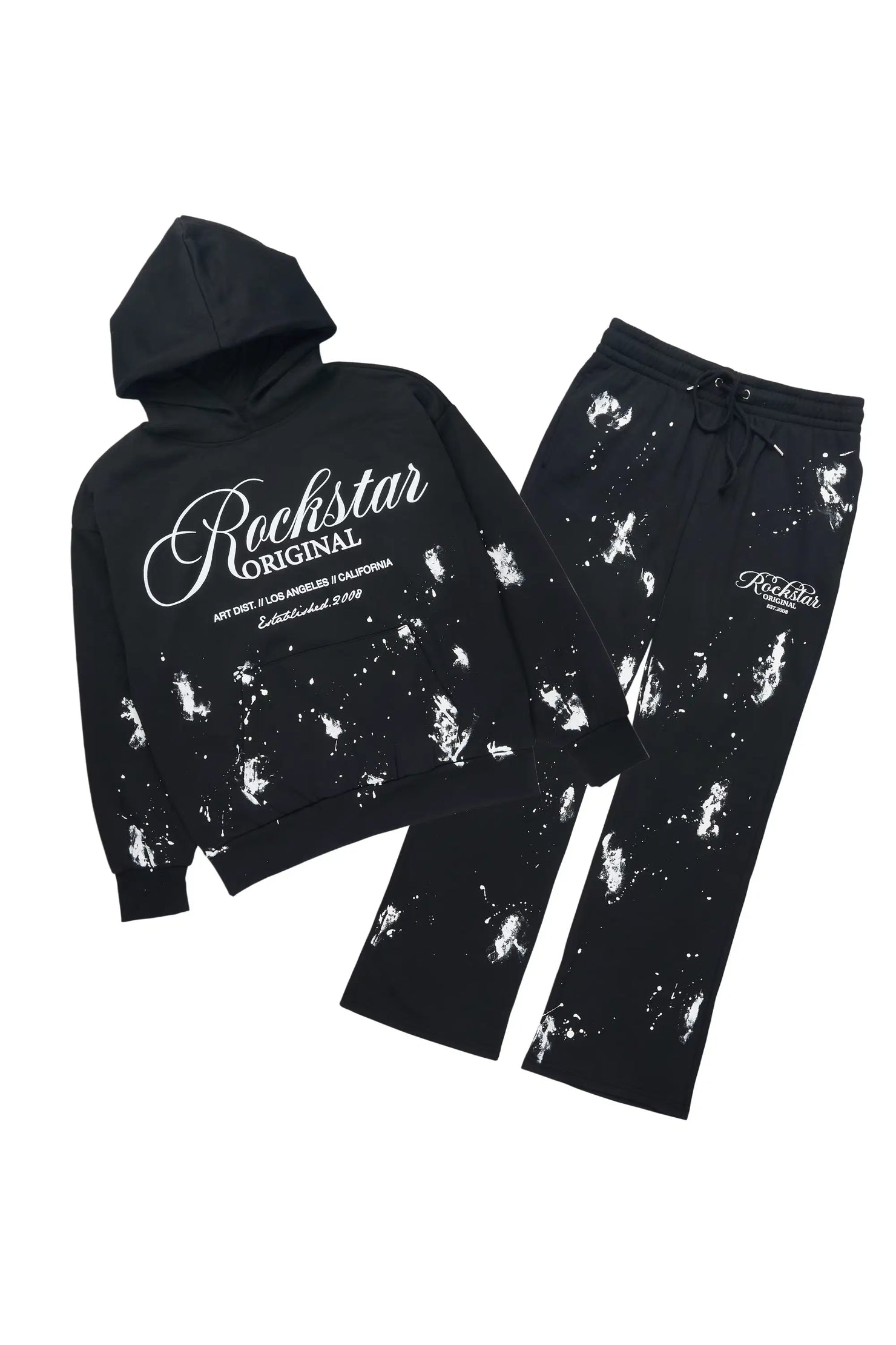 Cresensia Black Relaxed Fit Track Set