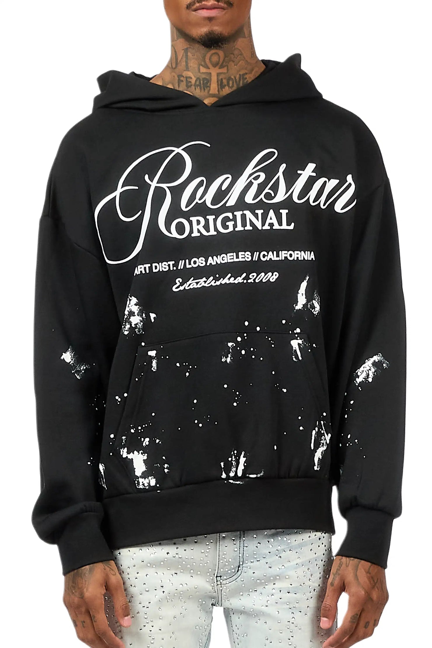 Cero Black/White Graphic Hoodie