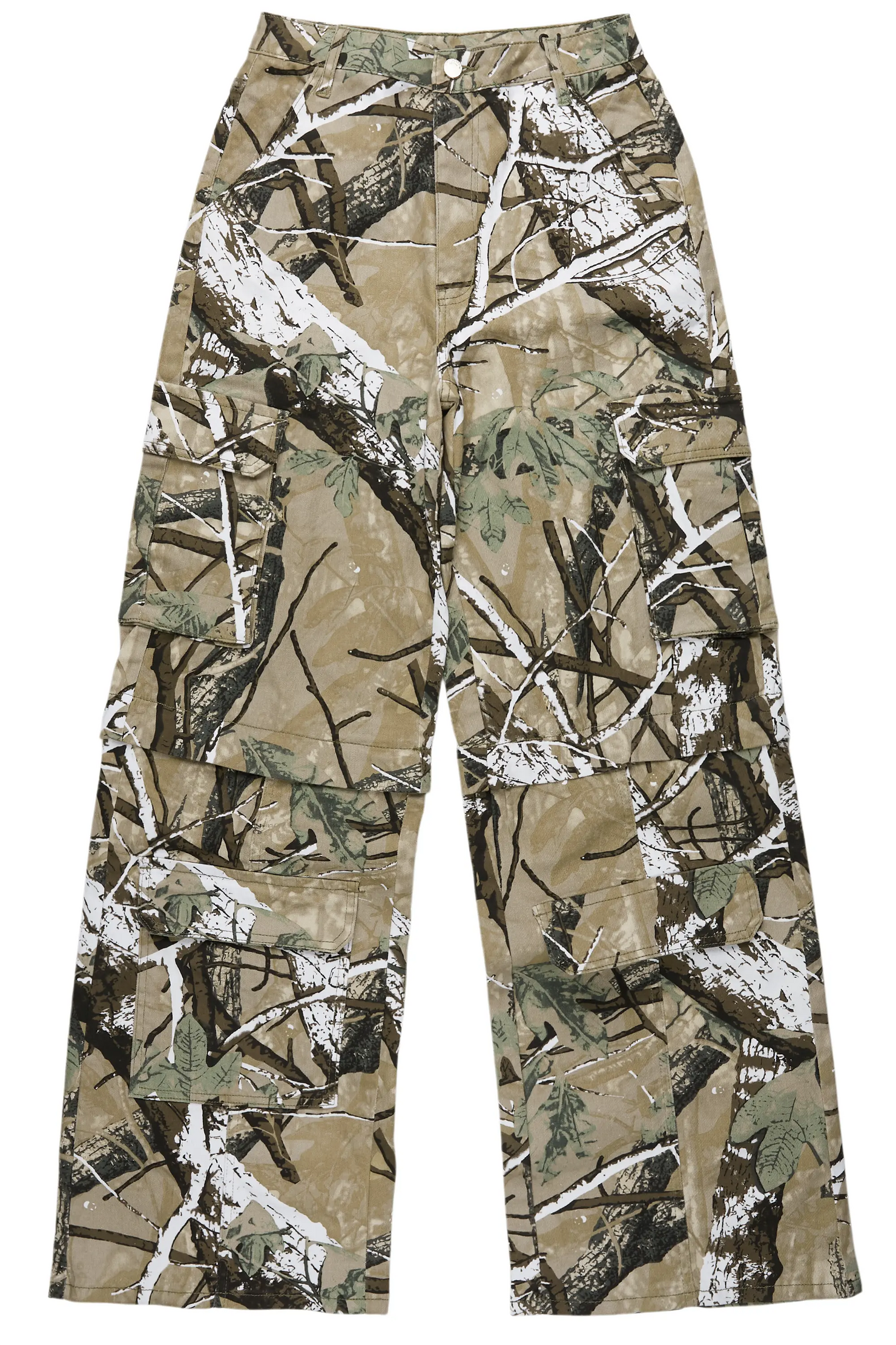 Precious Tree Camo Baggy Stacked Jean
