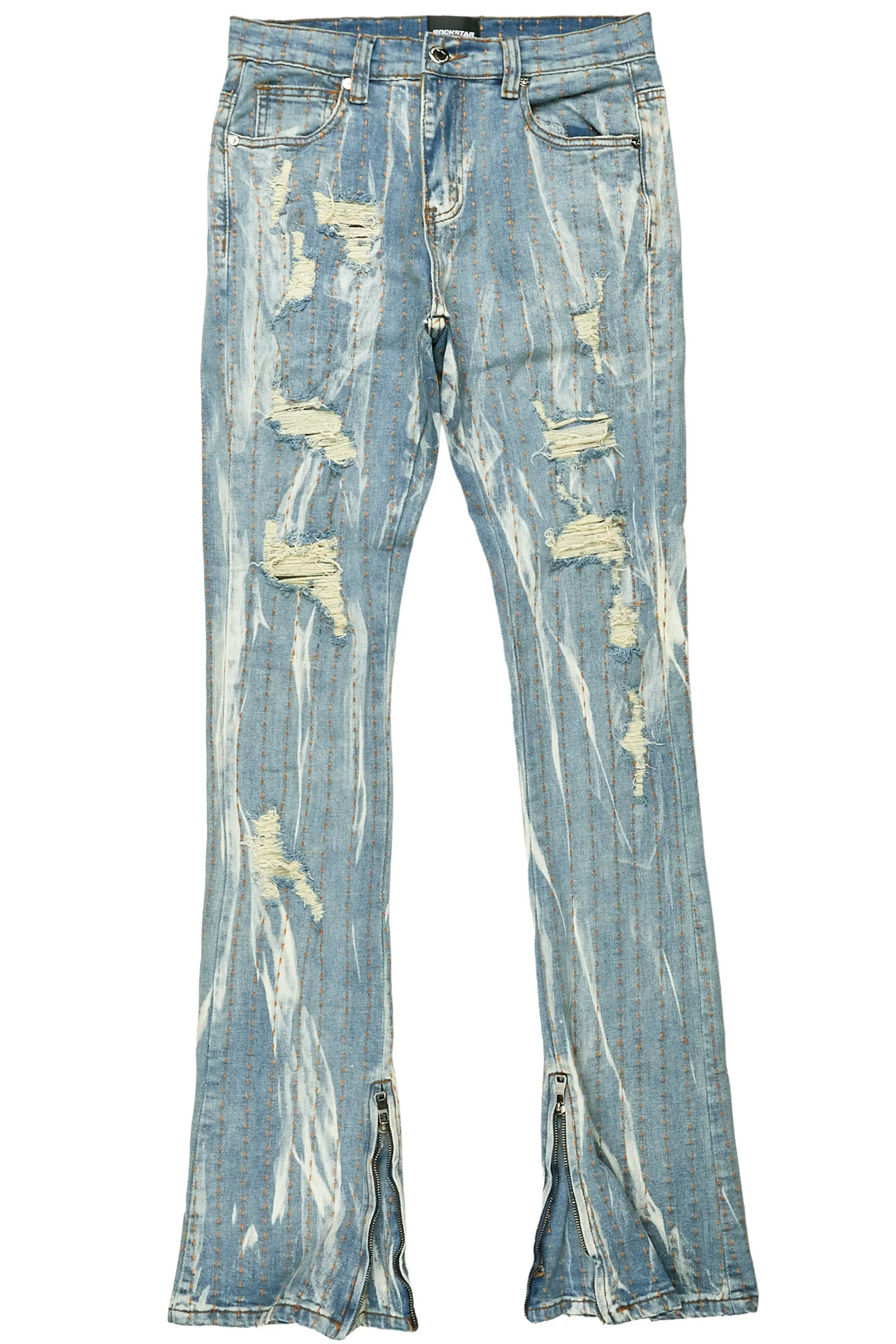 Damir Vintage Blue Stacked Flare Jean